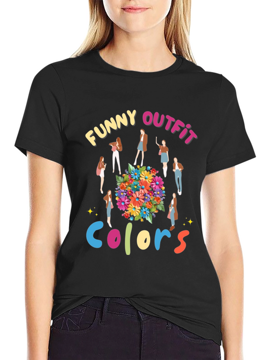 Funny Outfit Colors Graphic T-Shirt