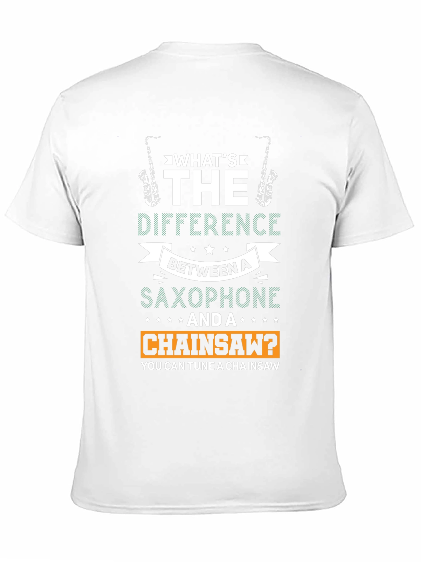 Funny Saxophone & Chainsaw T-Shirt