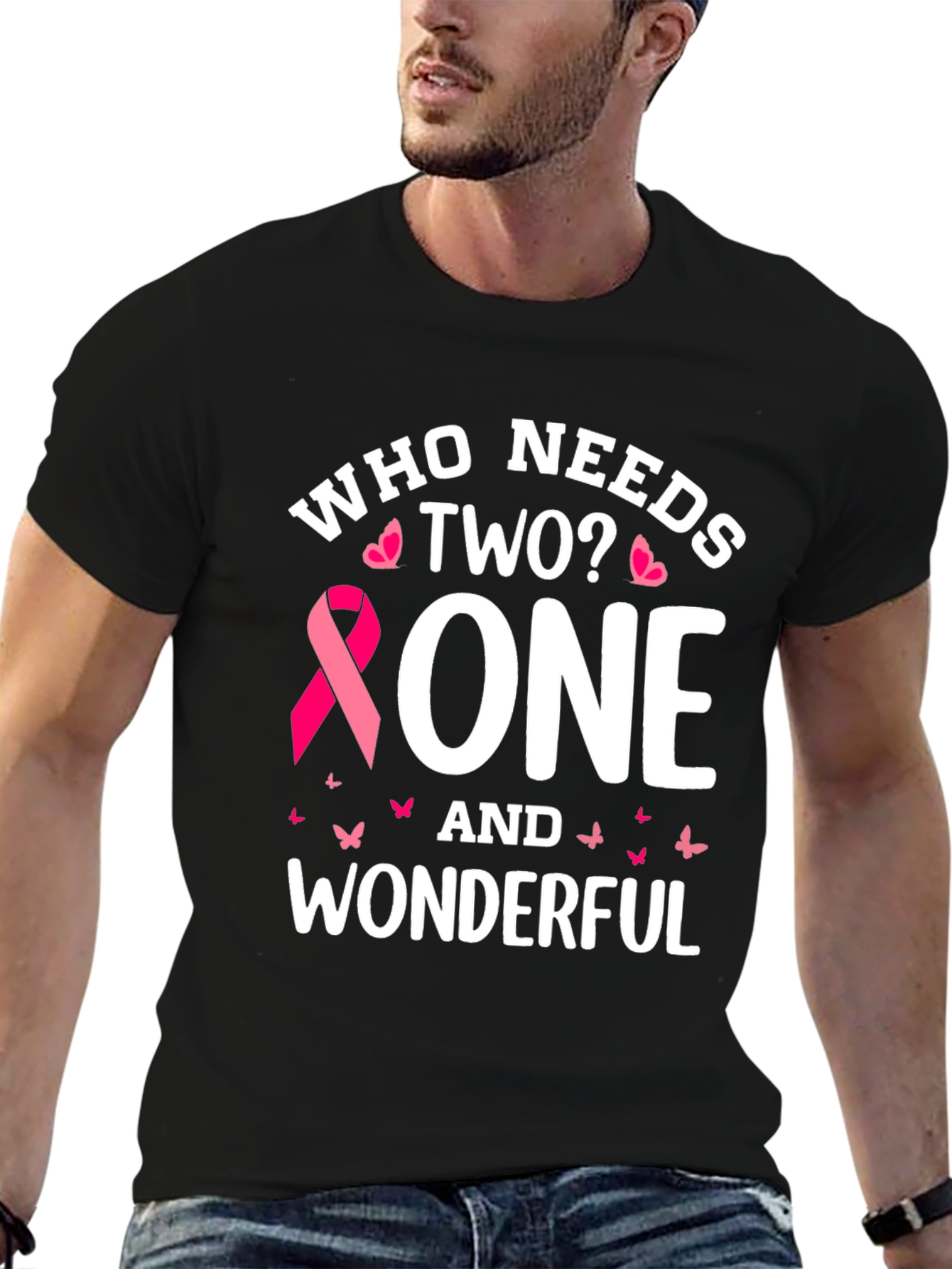 One and Wonderful Breast Cancer Awareness T-Shirt