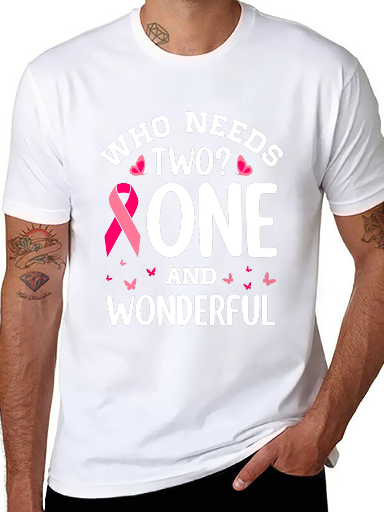One and Wonderful Breast Cancer Awareness T-Shirt