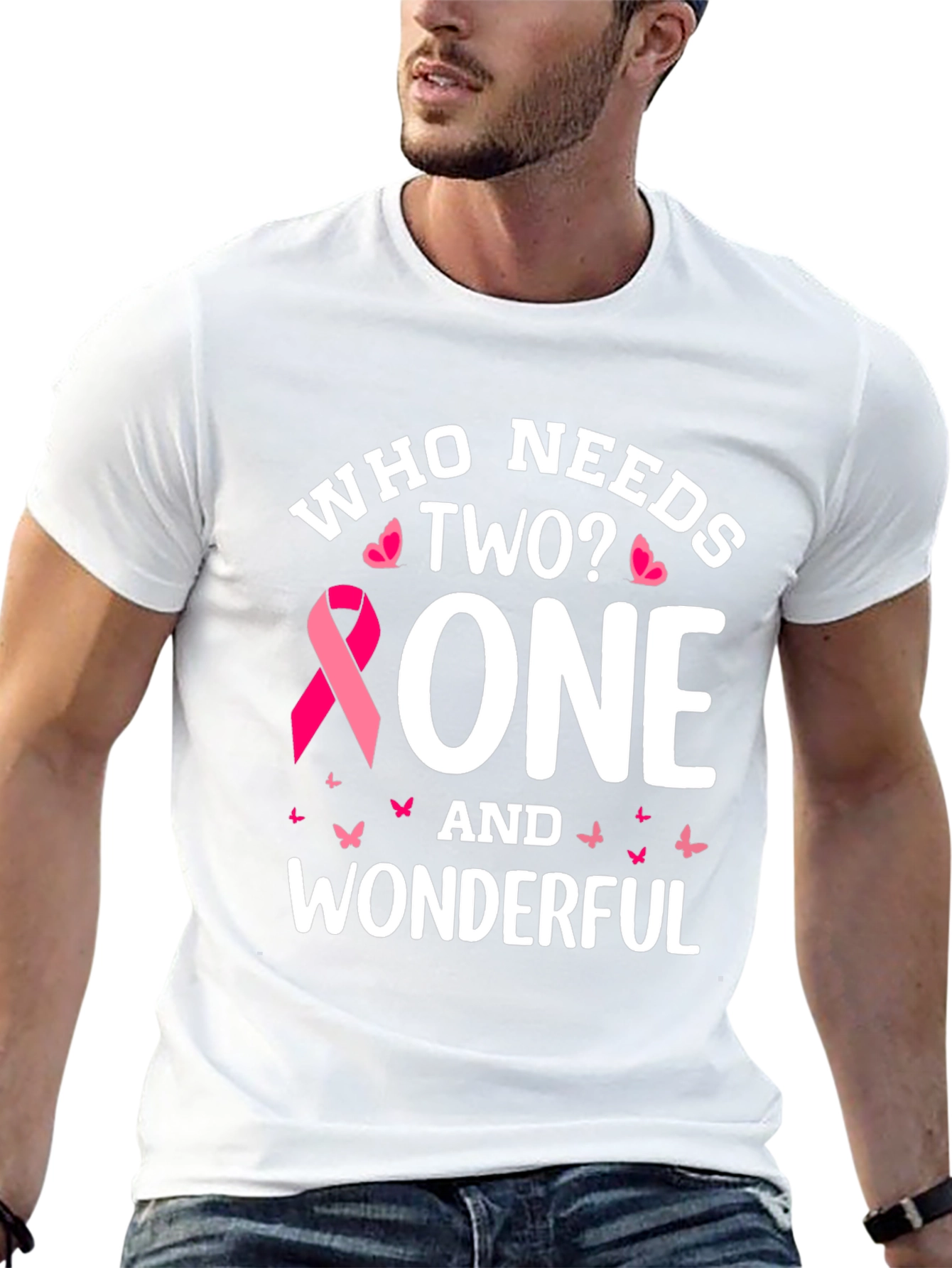 One and Wonderful Breast Cancer Awareness T-Shirt