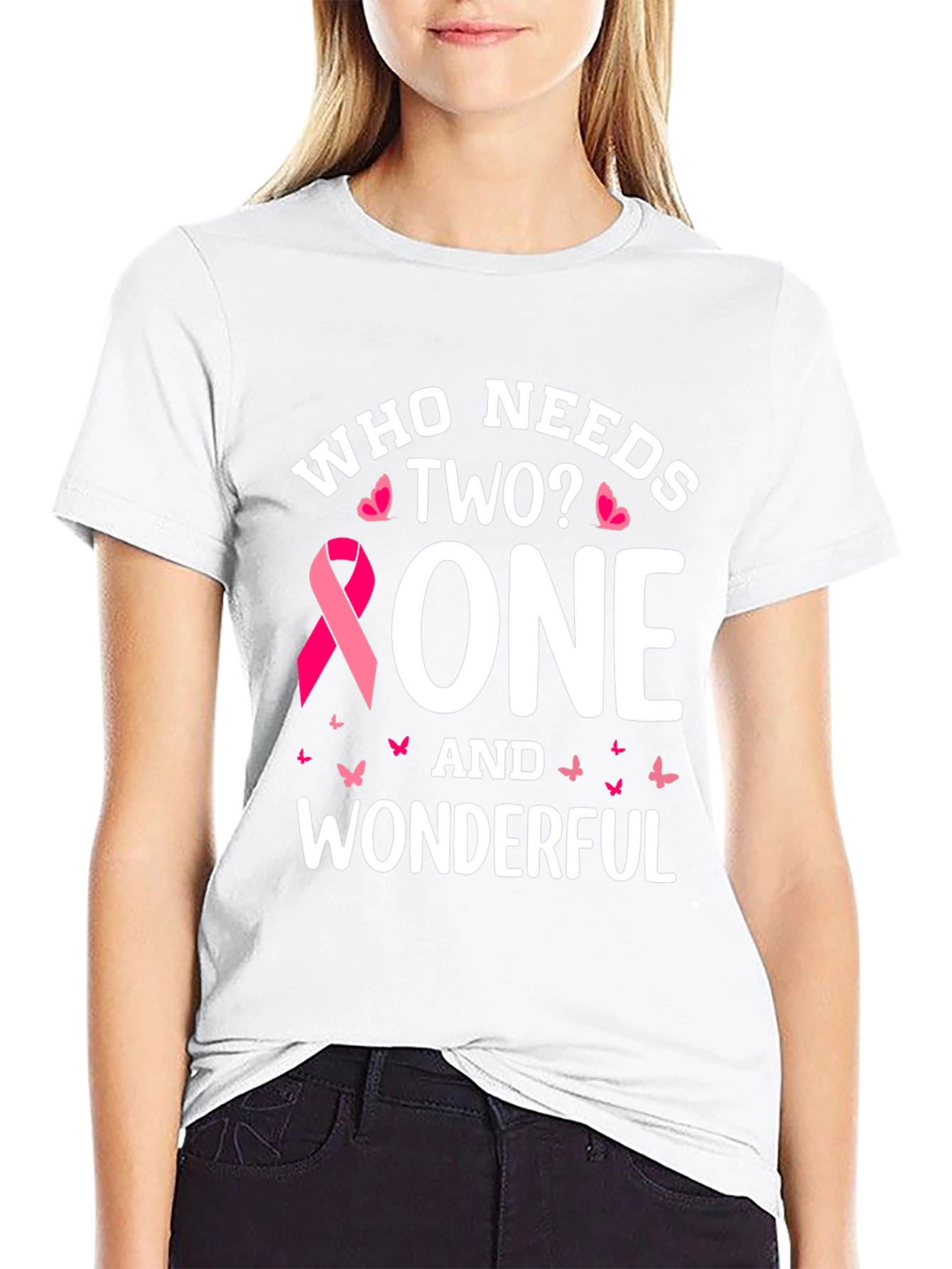 One and Wonderful Breast Cancer Awareness T-Shirt