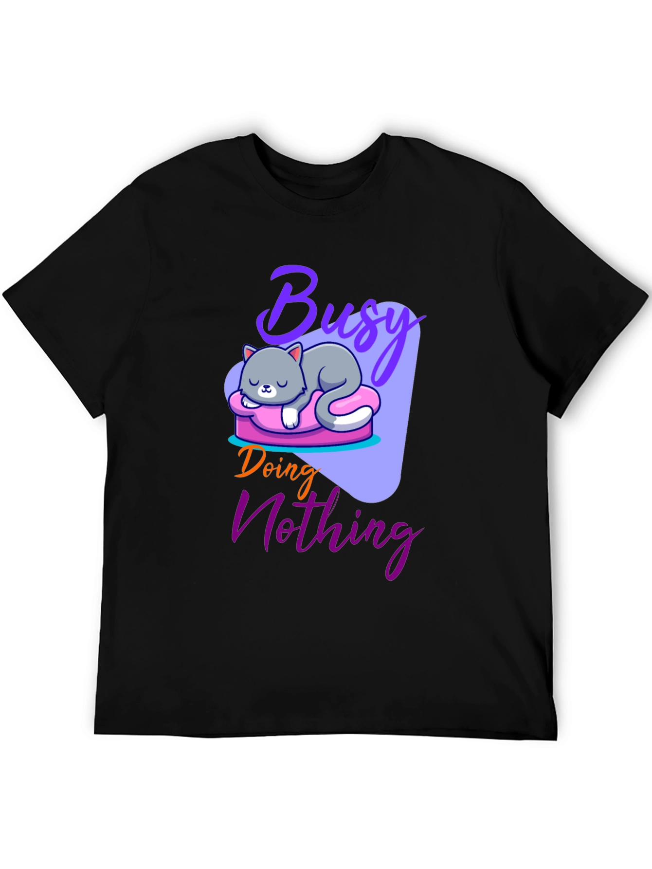 Busy Doing Nothing Cat T-Shirt