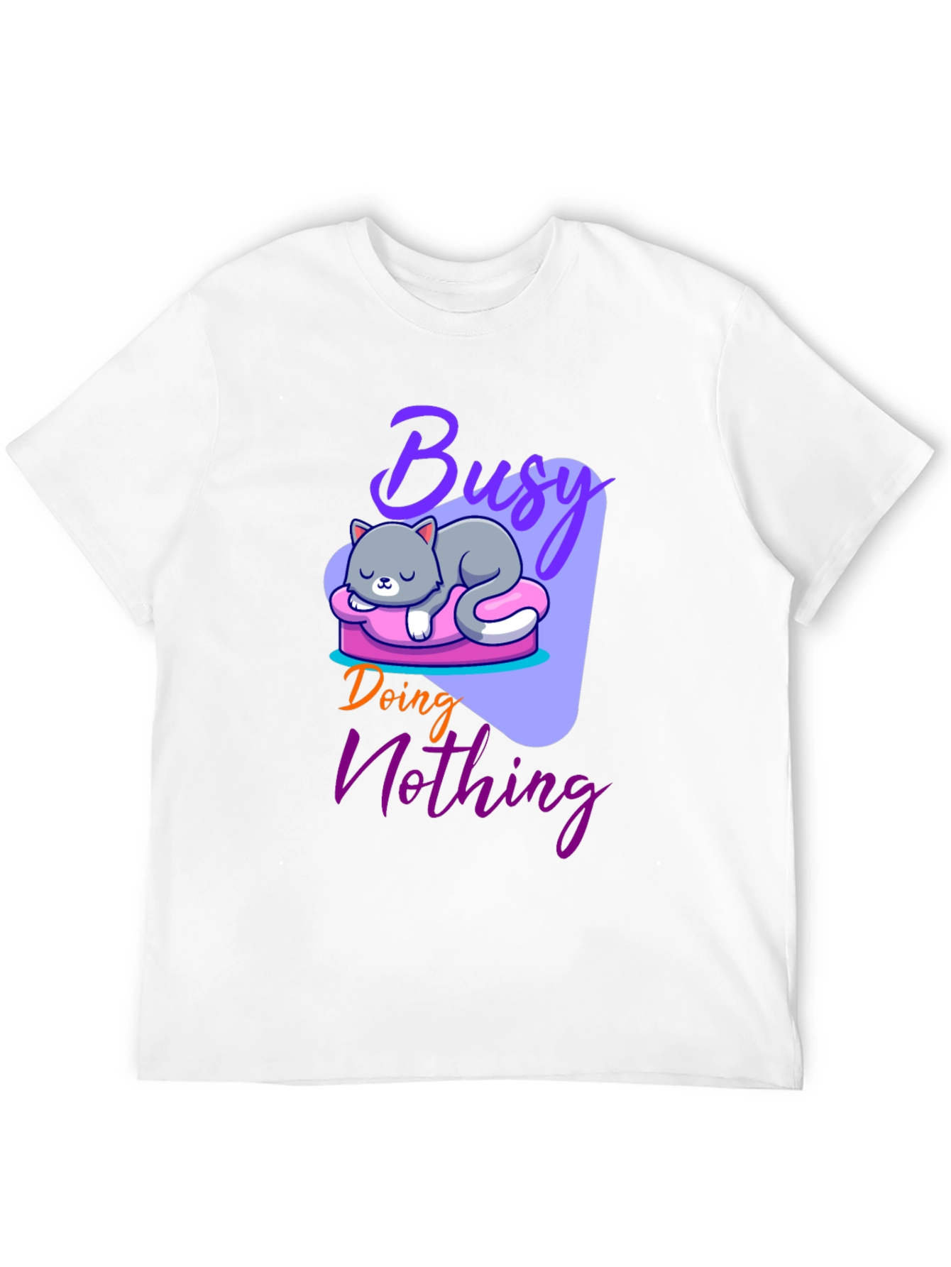 Busy Doing Nothing Cat T-Shirt