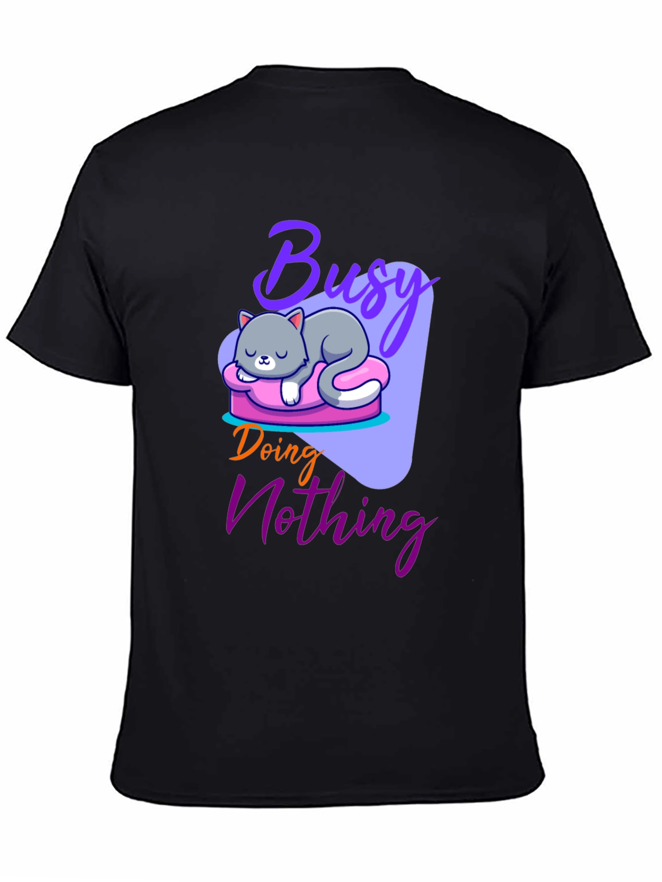 Busy Doing Nothing Cat T-Shirt