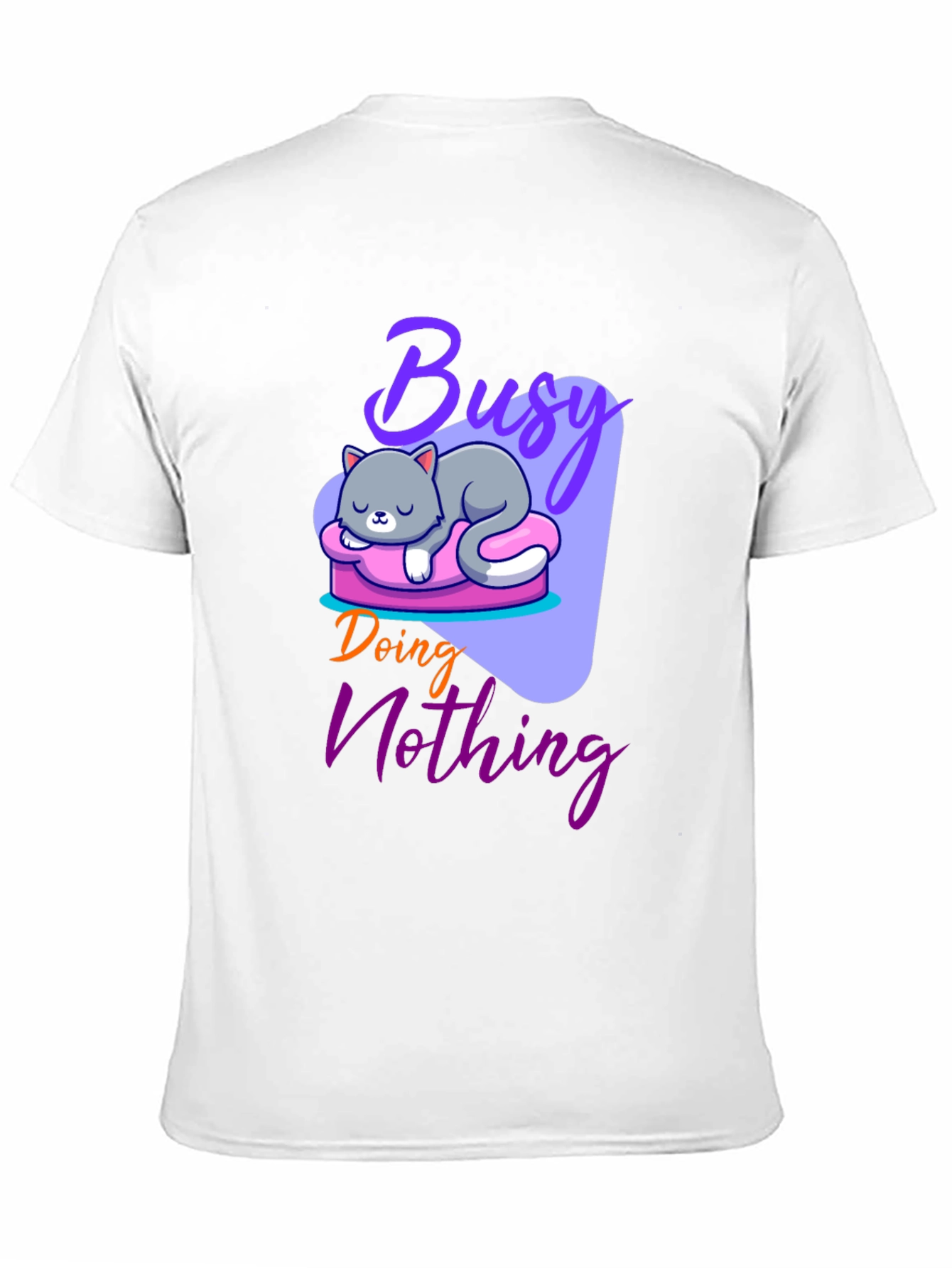 Busy Doing Nothing Cat T-Shirt