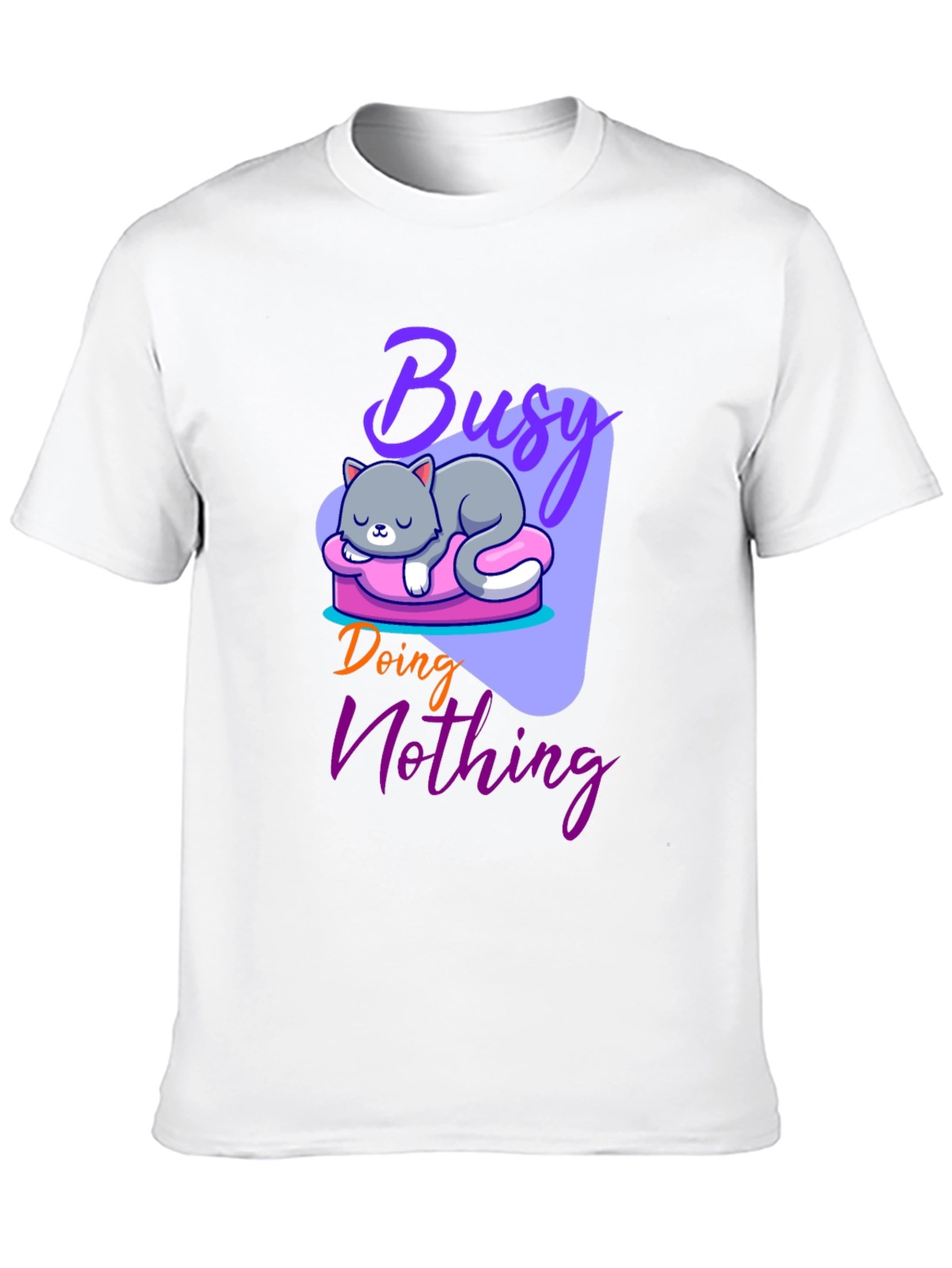 Busy Doing Nothing Cat T-Shirt