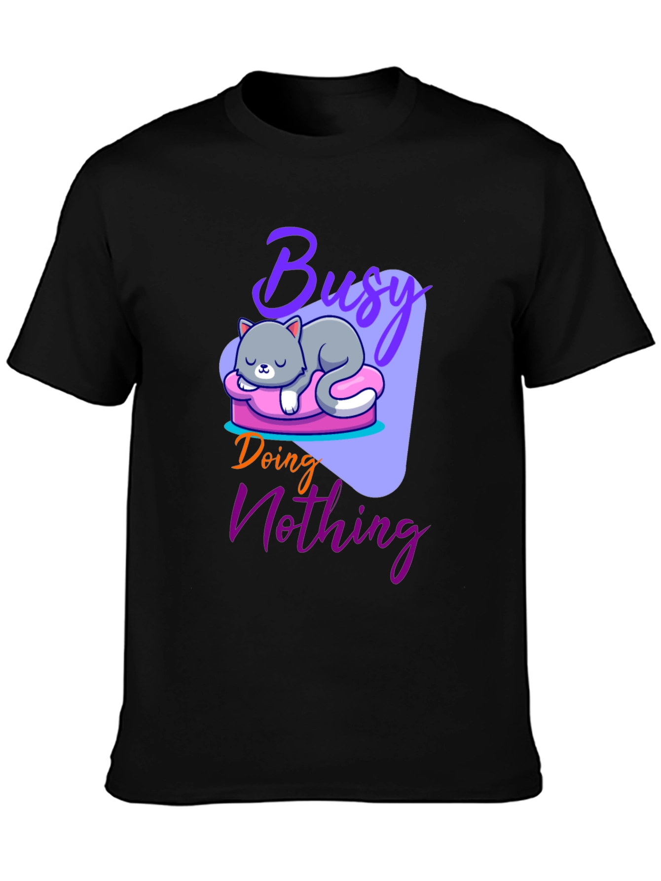 Busy Doing Nothing Cat T-Shirt