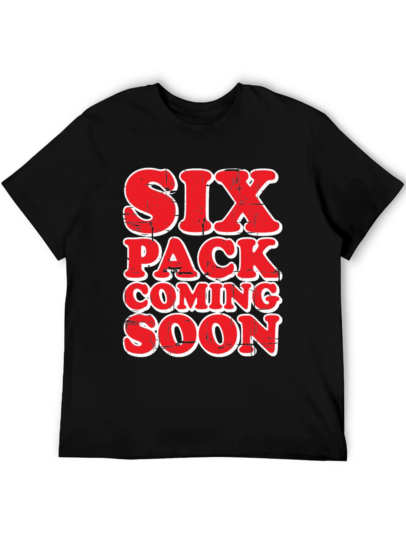 Six Pack Coming Soon Funny Mens T-Shirt
