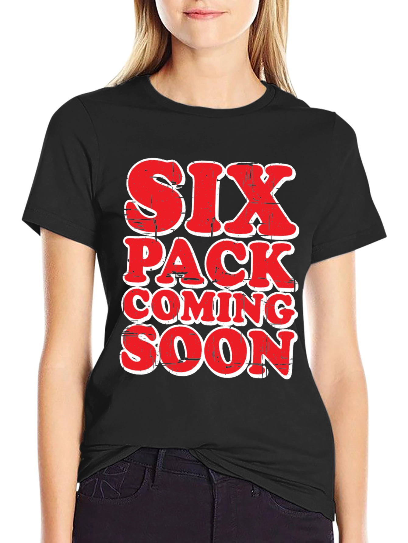 Six Pack Coming Soon Funny Mens T-Shirt
