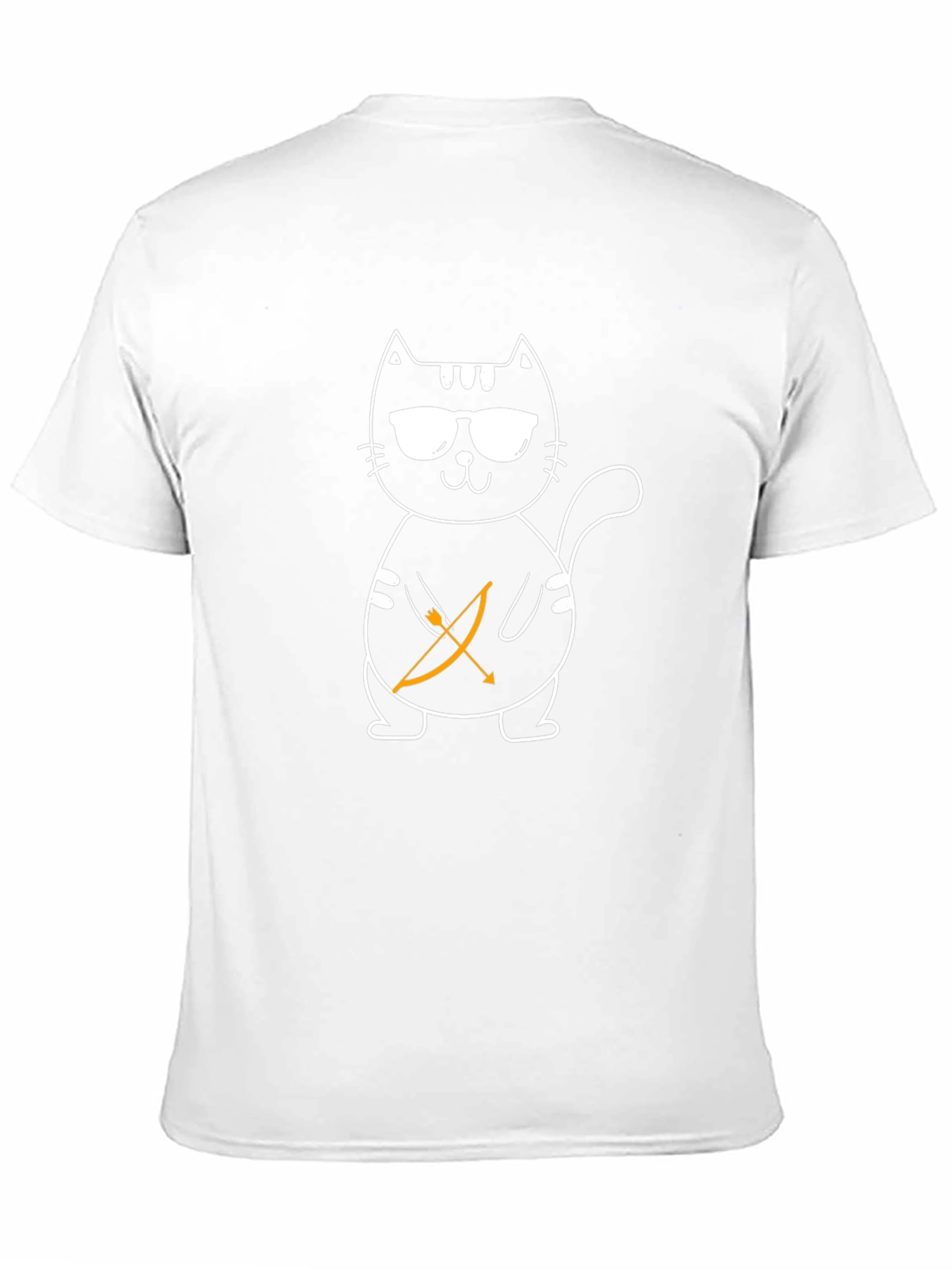Cool Cat Archer T-Shirt - Black Cotton Tee