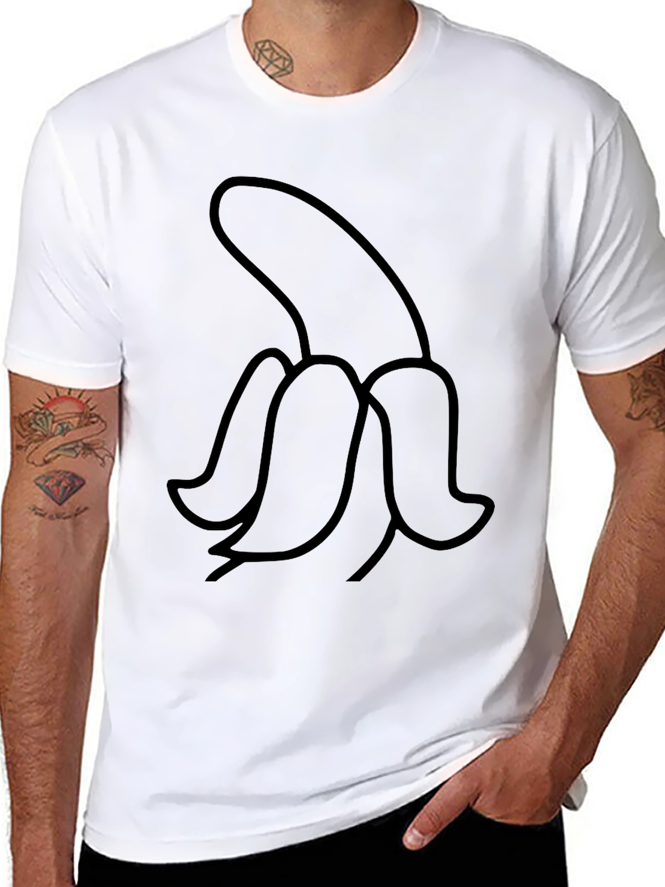 Banana Graphic T-Shirt - Black