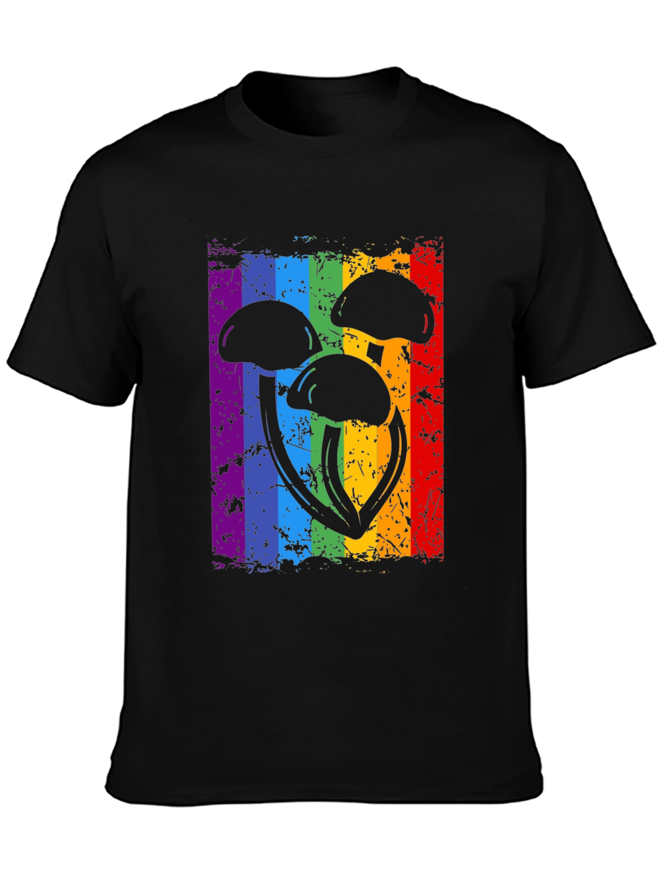 Rainbow Mushroom Graphic Tee
