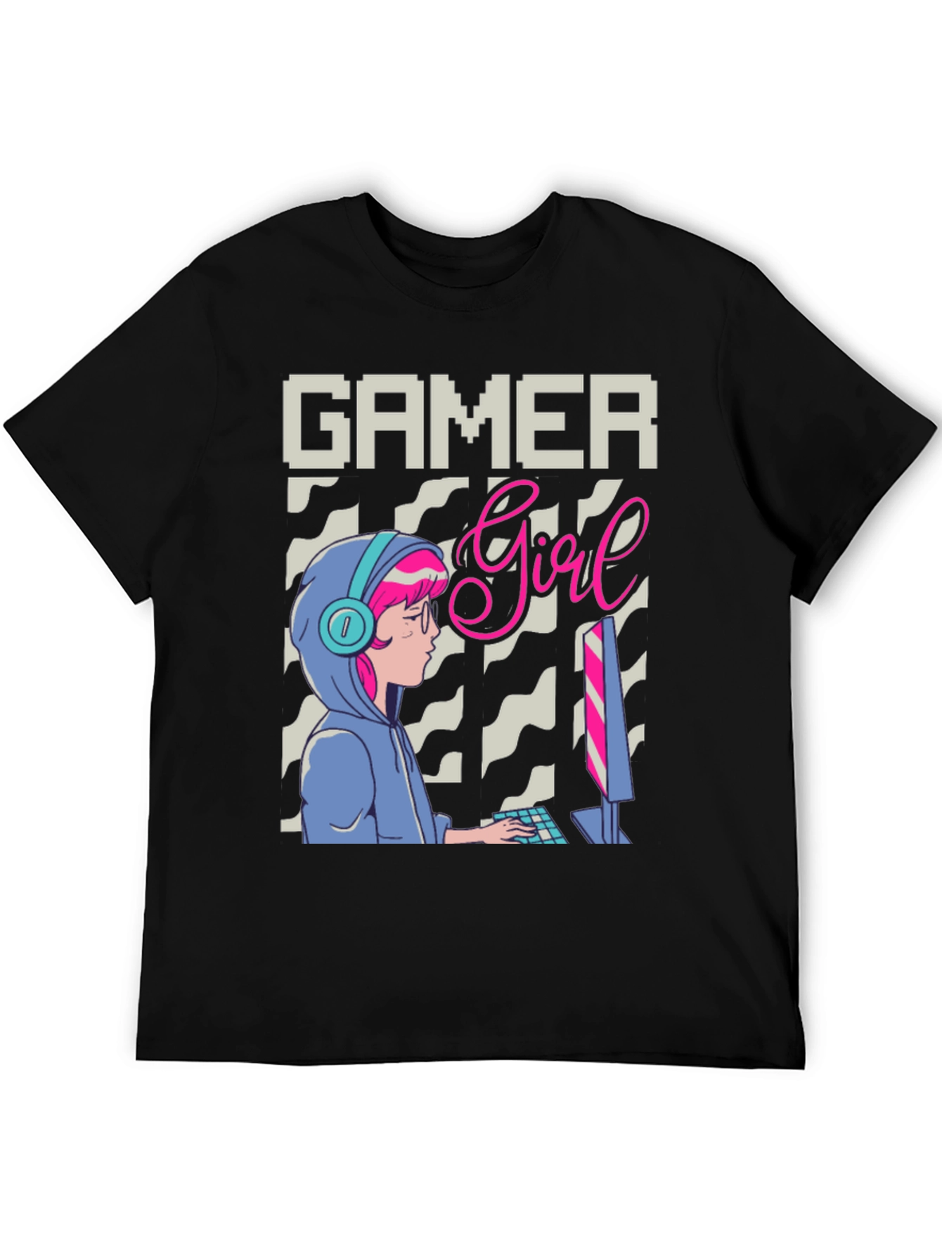 Gamer Girl Graphic Tee - Stylish Gaming Apparel