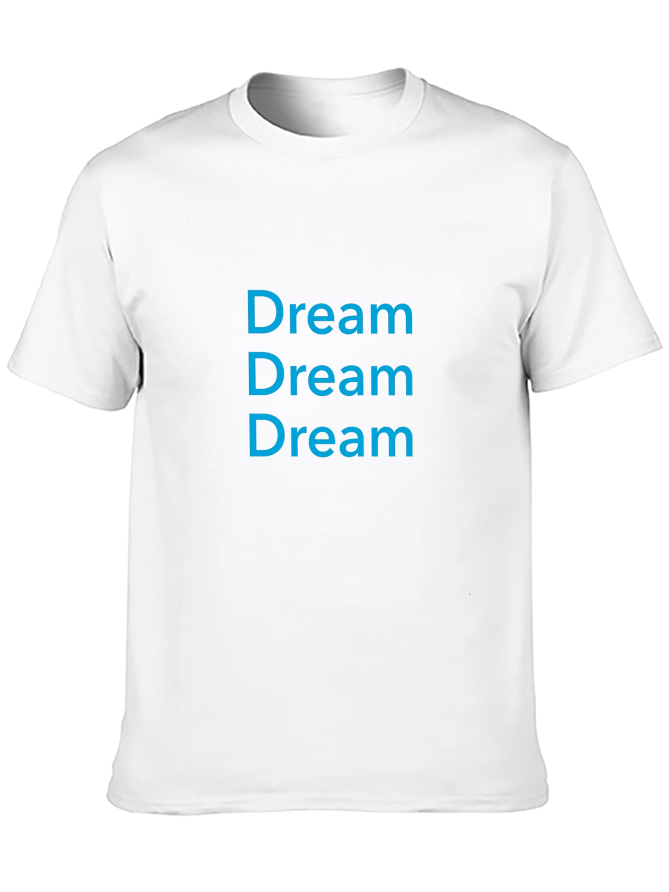 Dream Repeat Graphic Tee - Casual Cotton T-Shirt