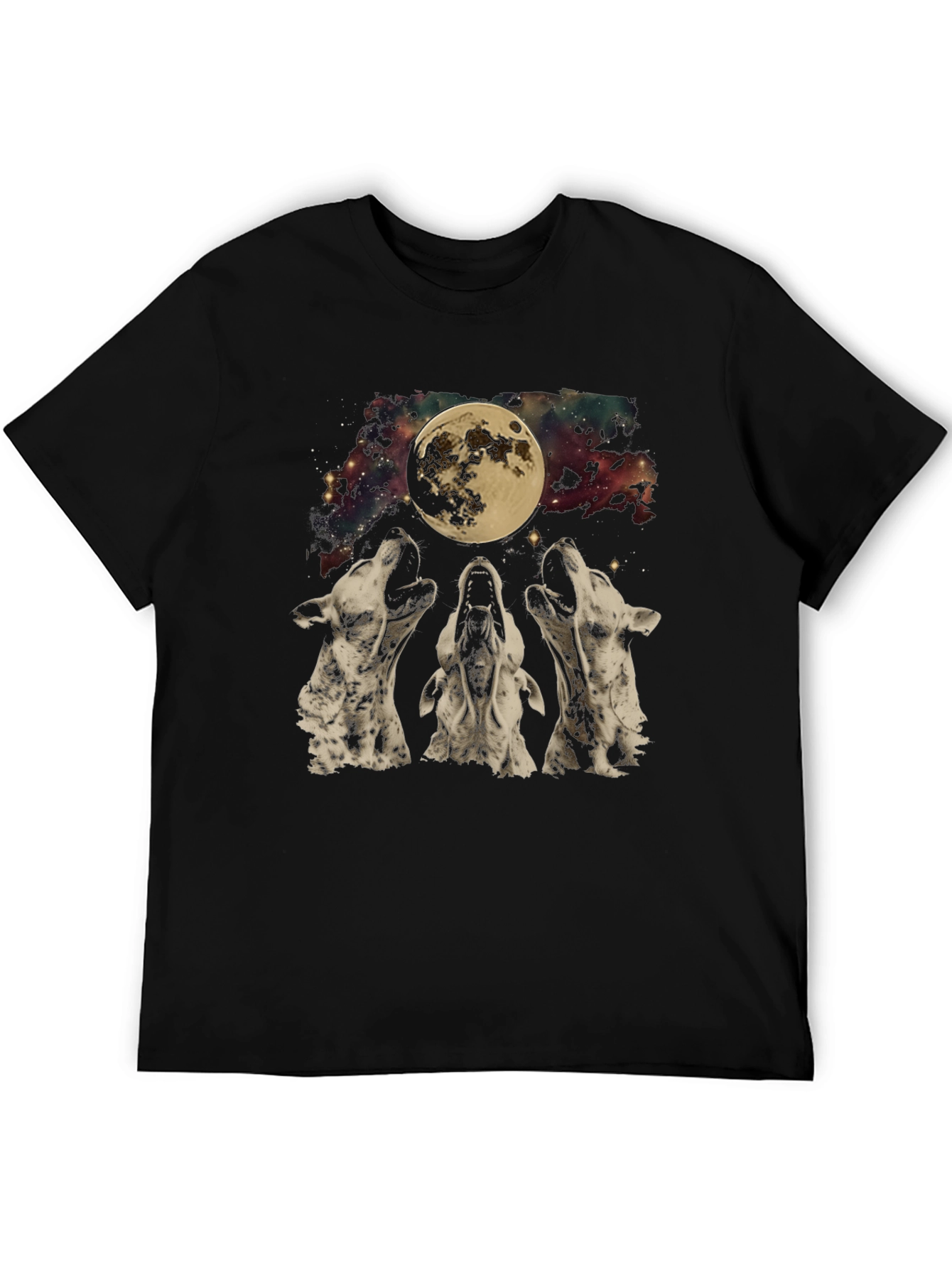 Wolf Moon Graphic Tee - Black T-Shirt