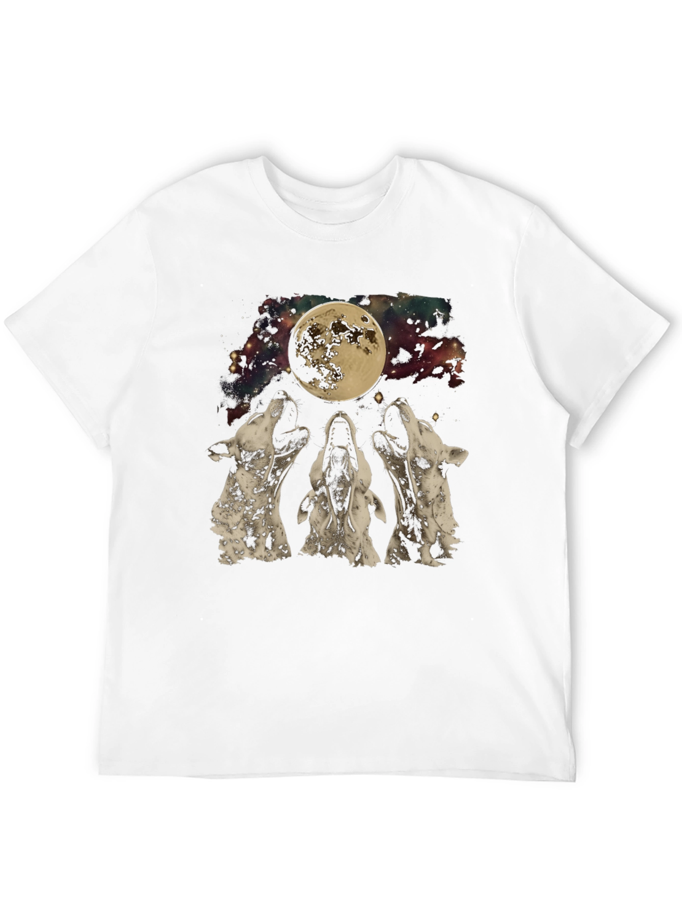 Wolf Moon Graphic Tee - Black T-Shirt