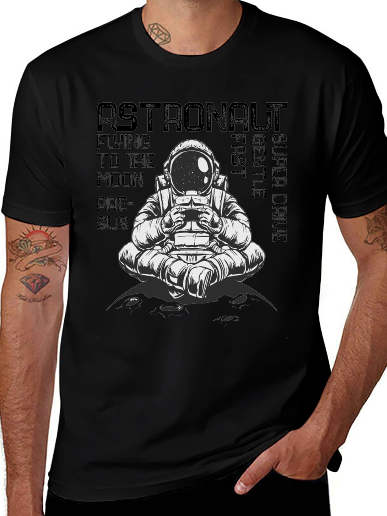 Astronaut Graphic Tee - Fly to the Moon