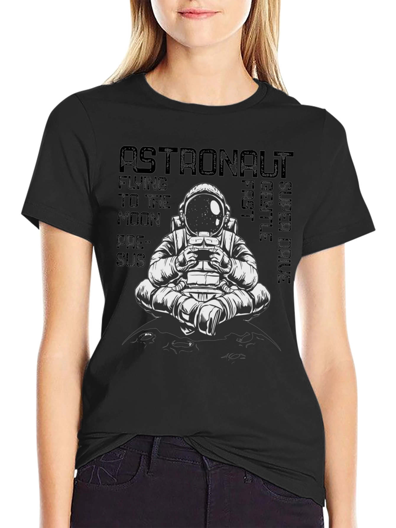 Astronaut Graphic Tee - Fly to the Moon
