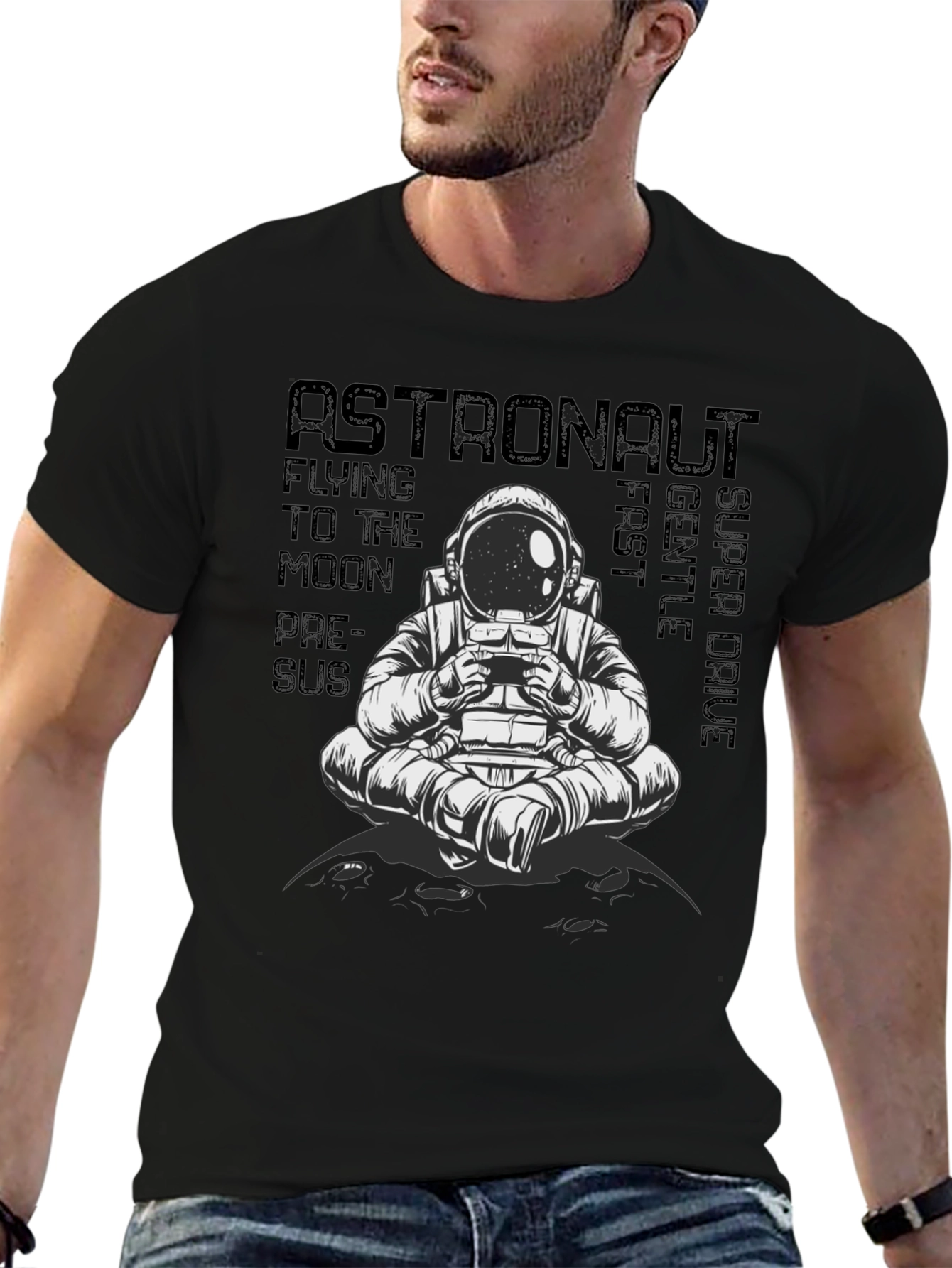 Astronaut Graphic Tee - Fly to the Moon