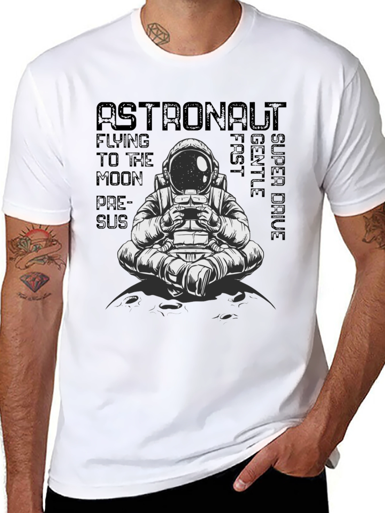 Astronaut Graphic Tee - Fly to the Moon