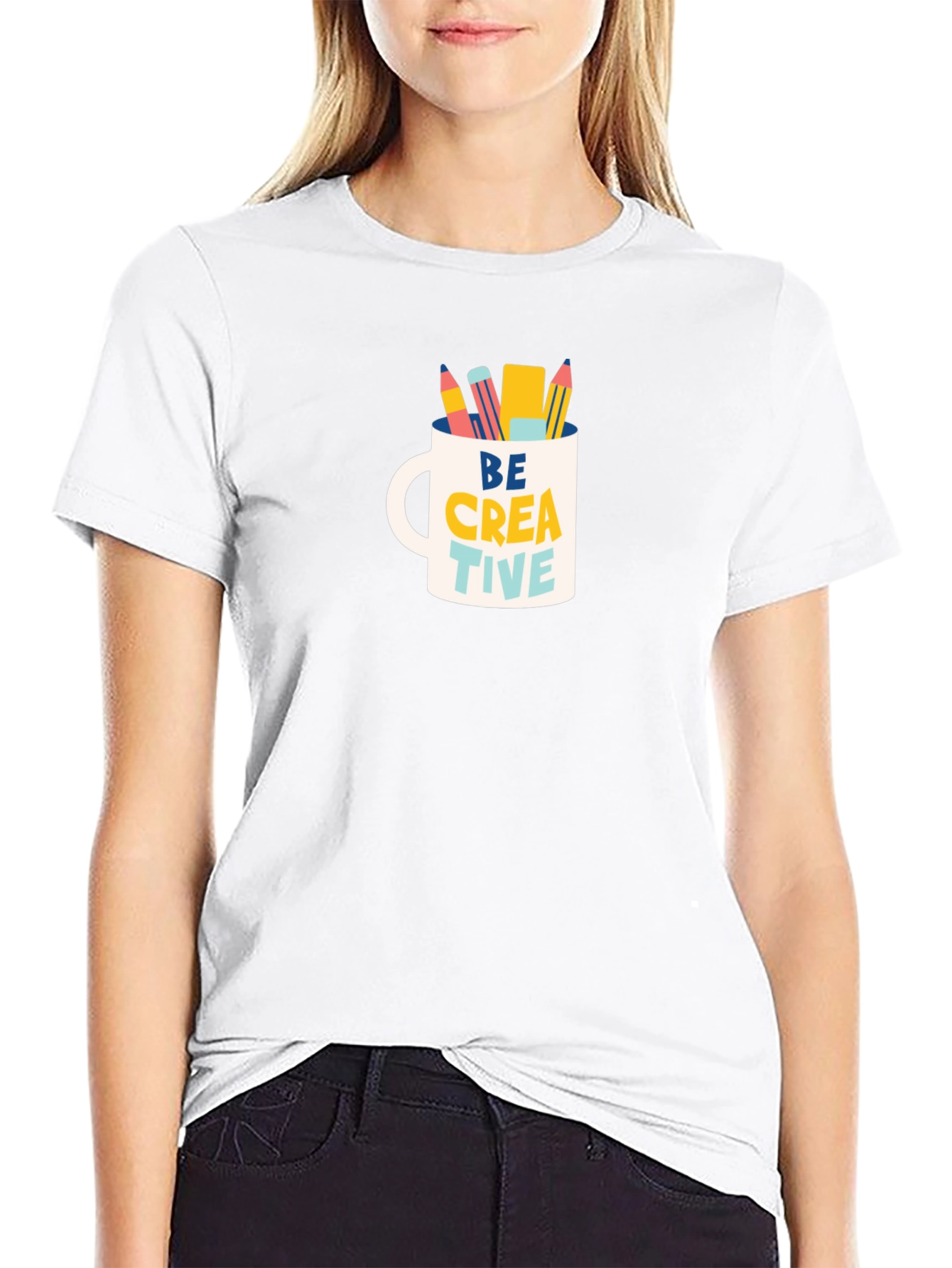 Be Creative Mug Graphic T-Shirt - Artist Inspiration