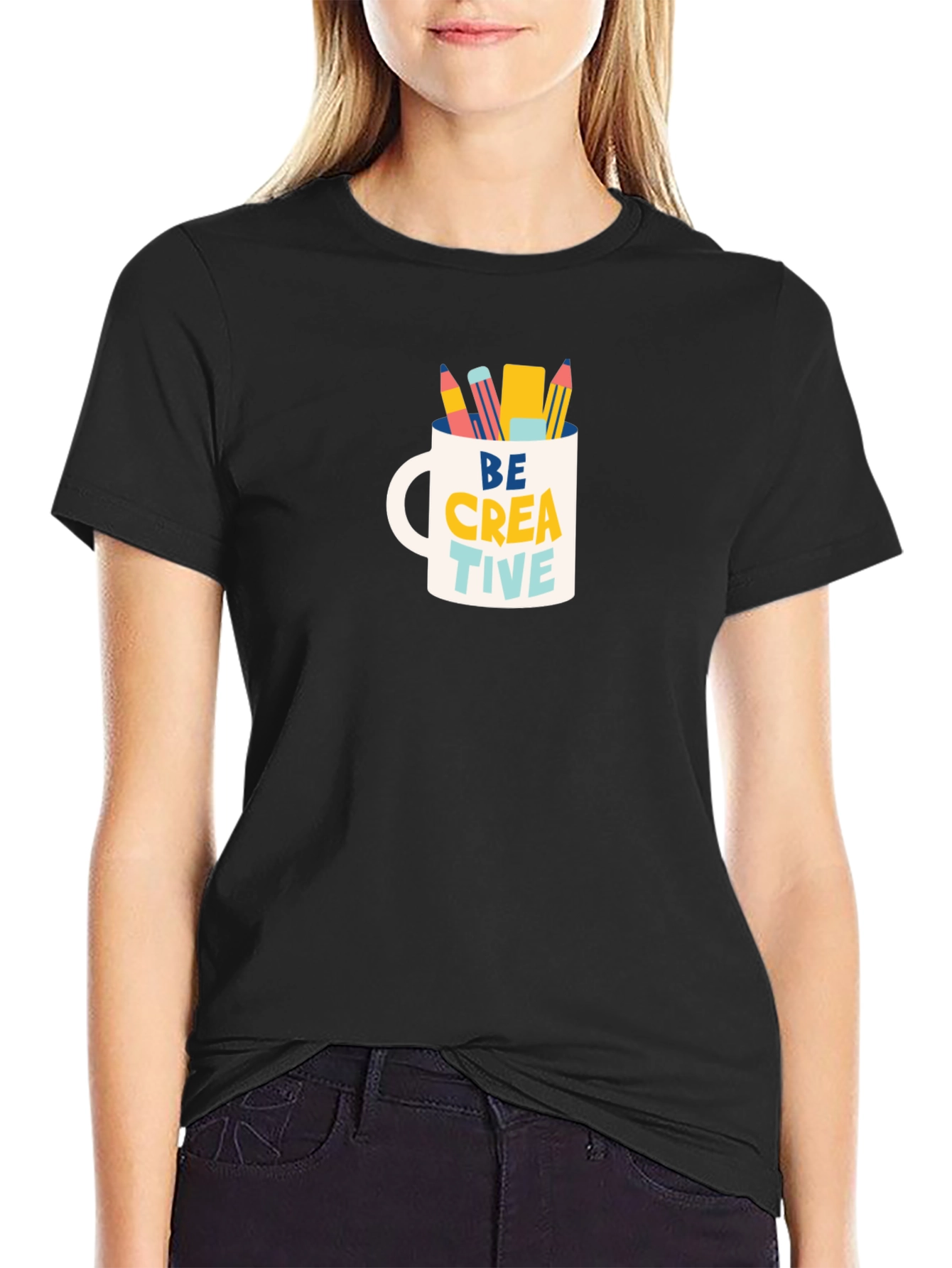 Be Creative Mug Graphic T-Shirt - Artist Inspiration