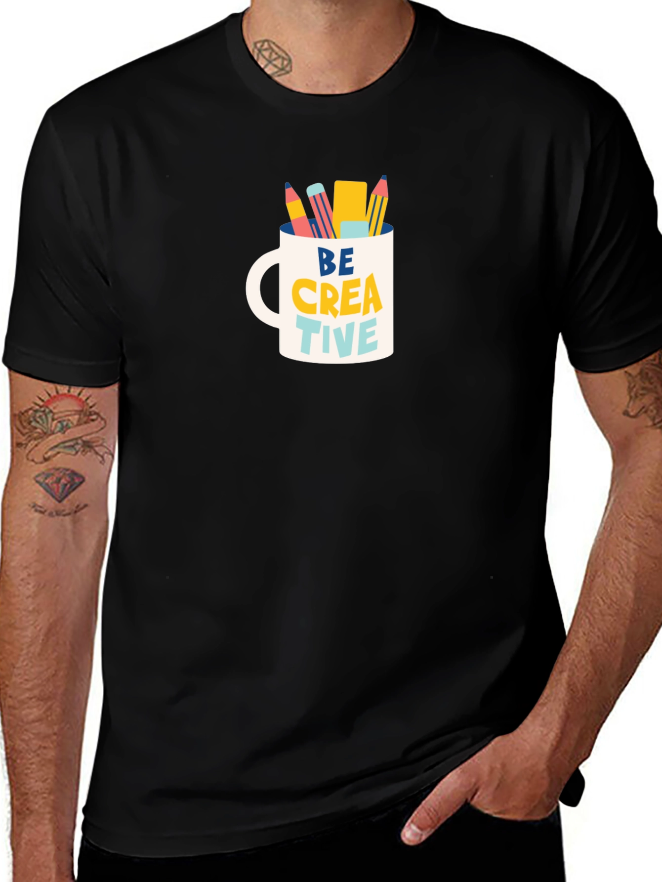 Be Creative Mug Graphic T-Shirt - Artist Inspiration