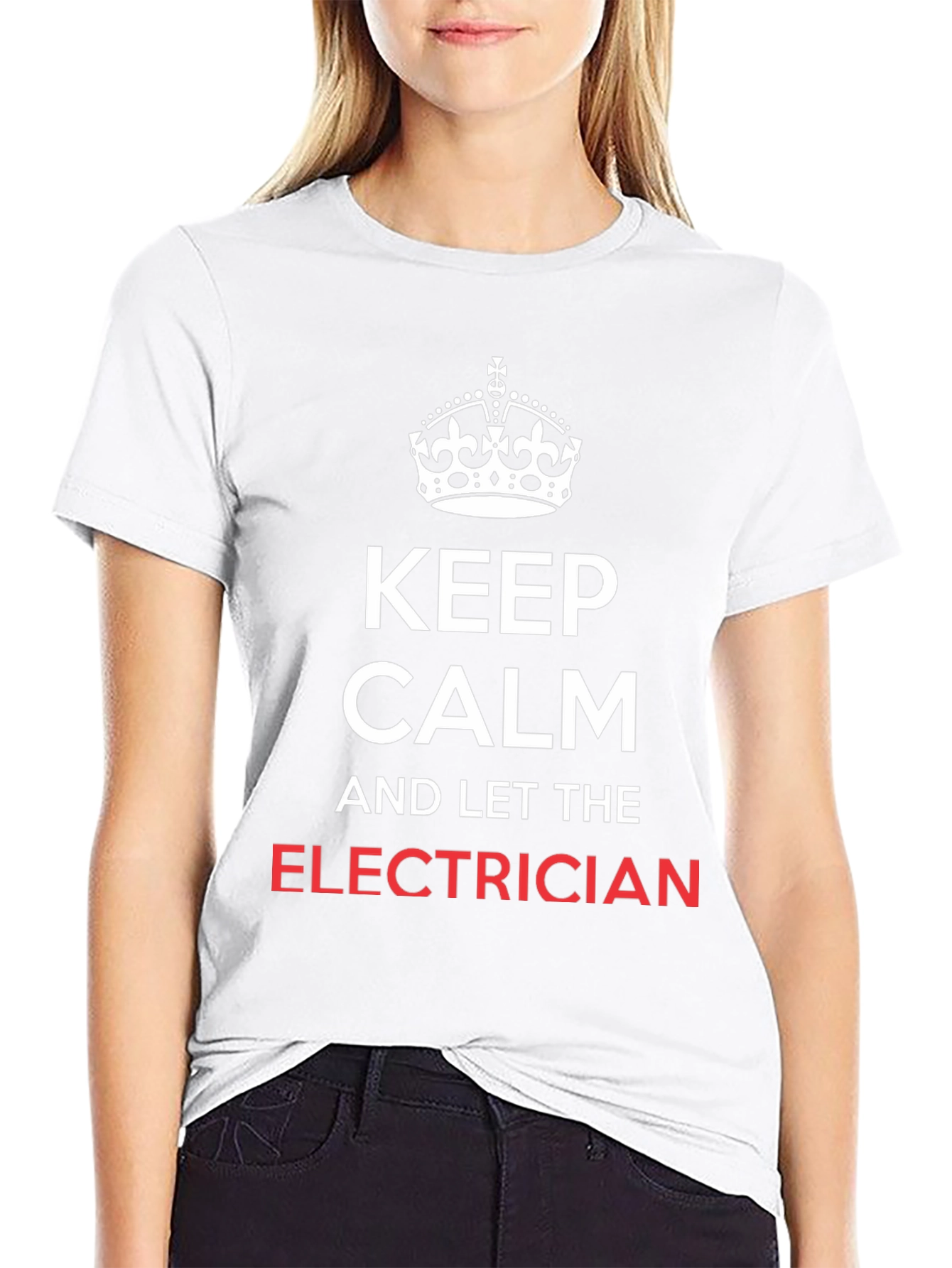 Keep Calm Electrician T-Shirt - Funny Electrician Gift