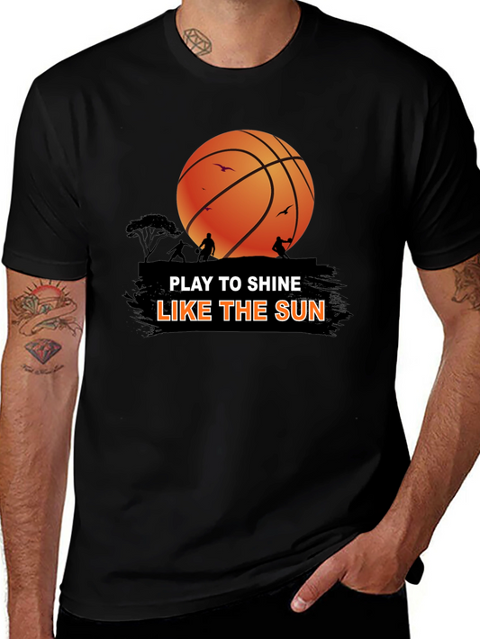 Basketball Play to Shine Graphic T-Shirt