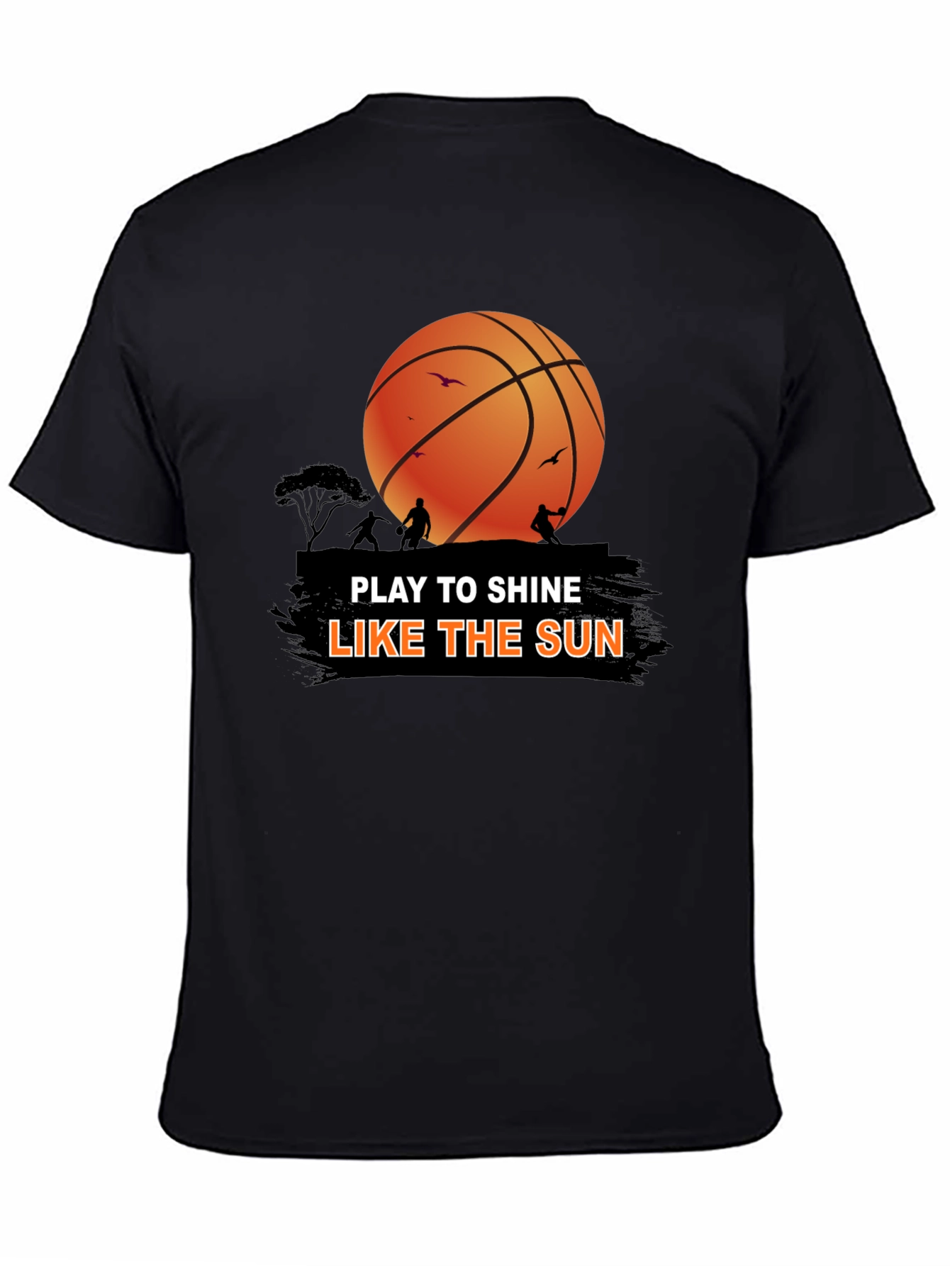 Basketball Play to Shine Graphic T-Shirt