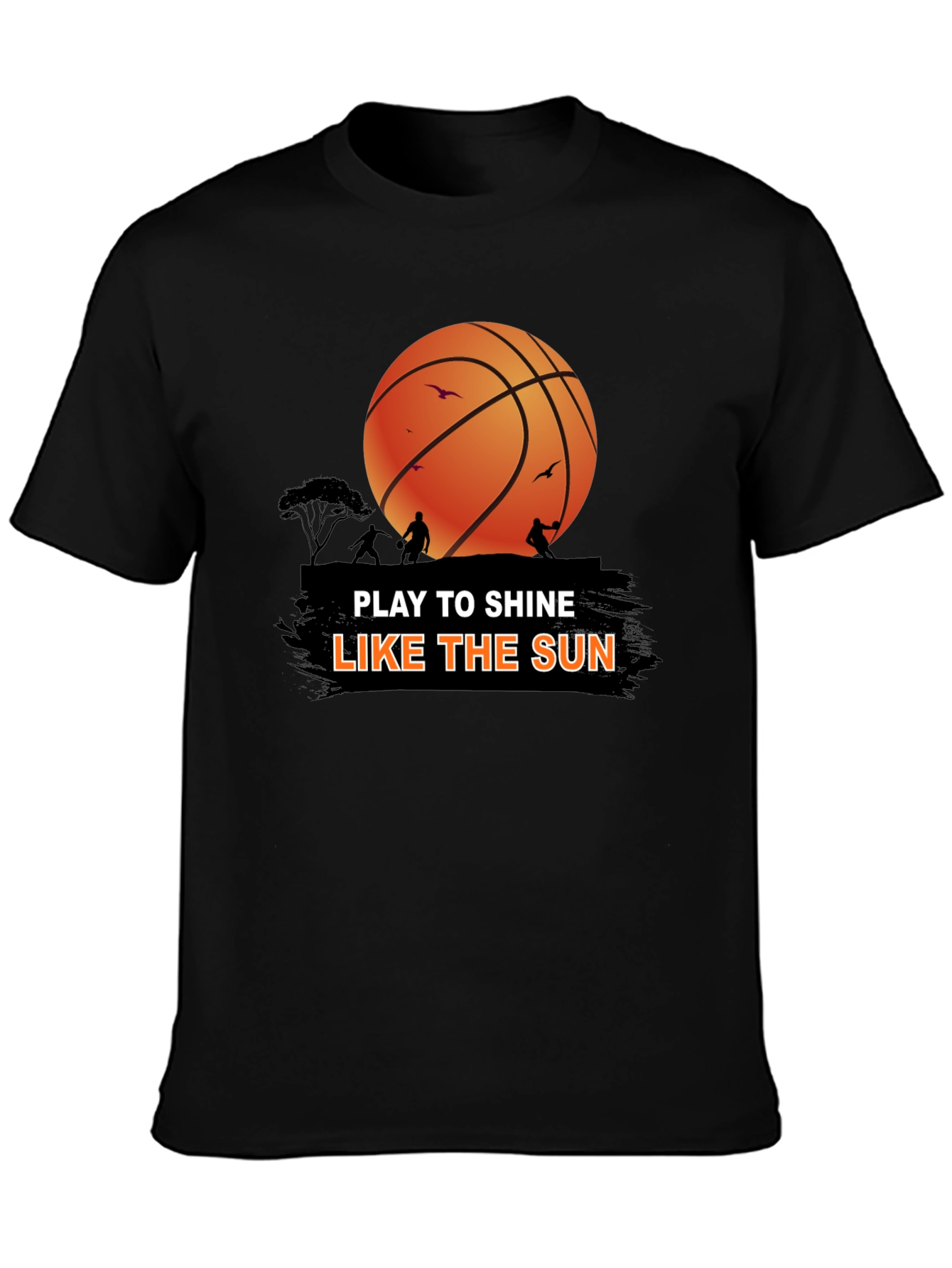Basketball Play to Shine Graphic T-Shirt