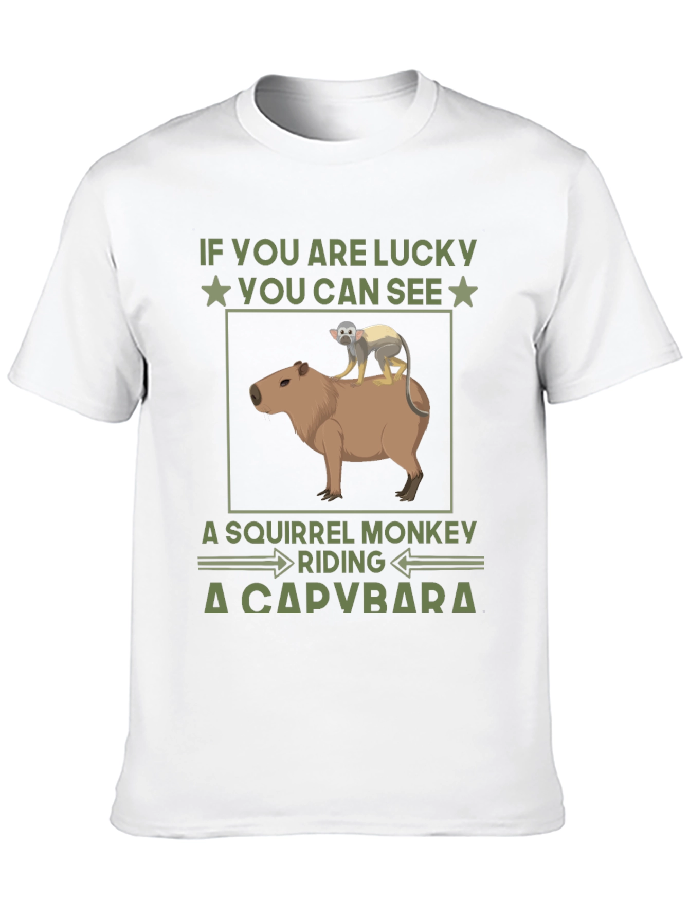 Squirrel Monkey Riding a Capybara T-Shirt
