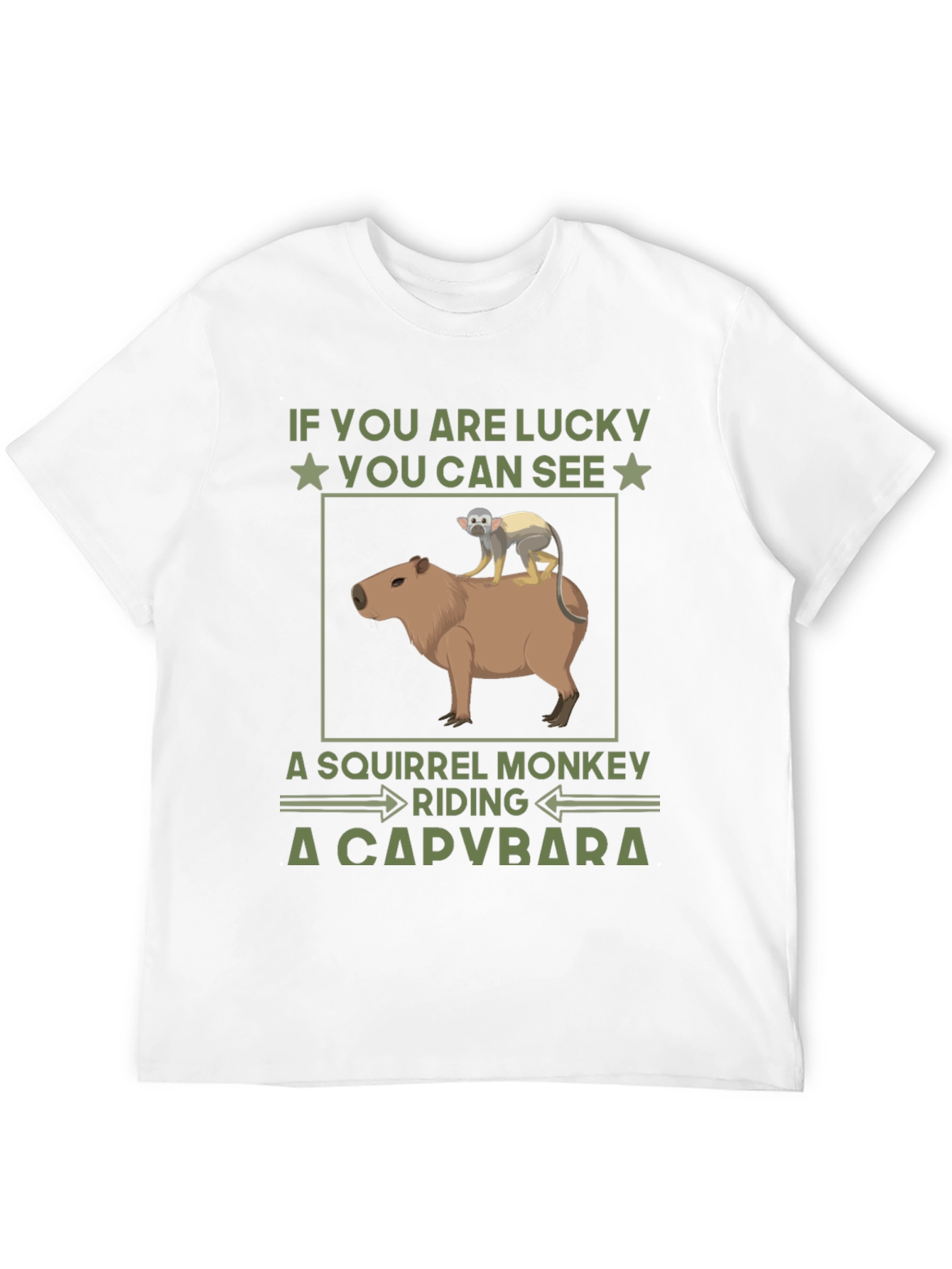 Squirrel Monkey Riding a Capybara T-Shirt