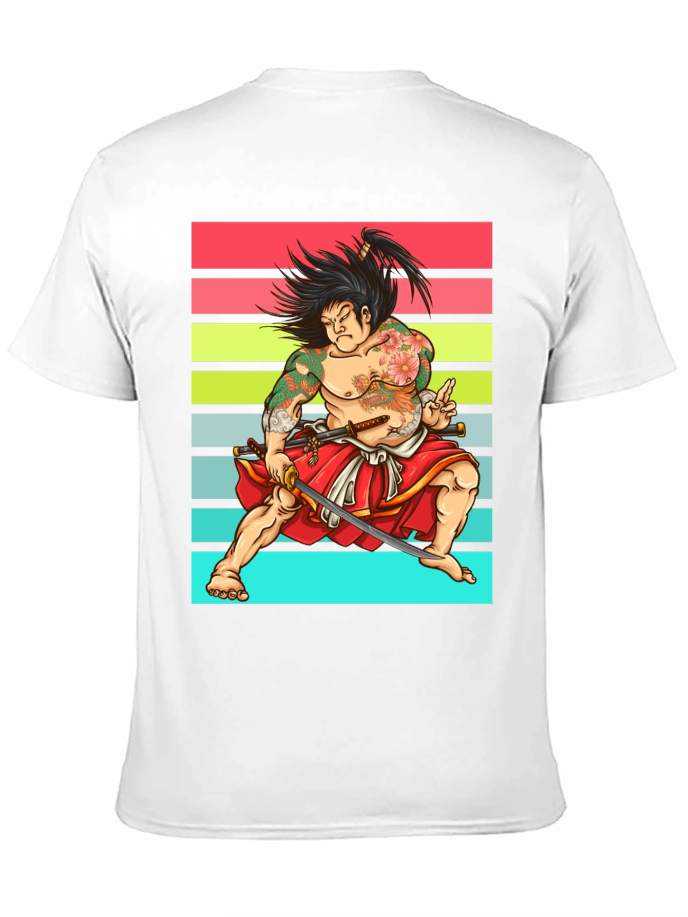 Samurai Graphic T-Shirt - Japanese Art Tee