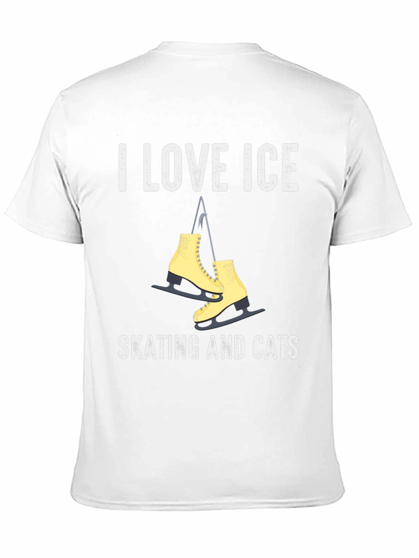 I Love Ice Skating and Cats T-Shirt