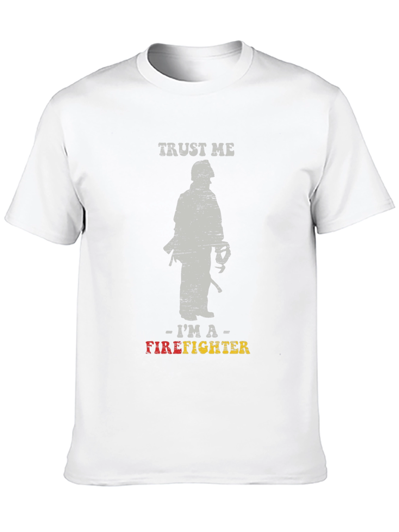 Trust Me Im A Firefighter Black Graphic T-Shirt