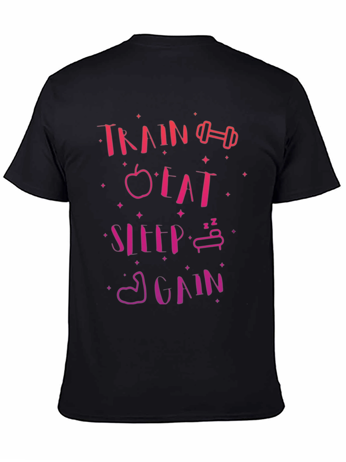Train Eat Sleep Again Graphic Tee