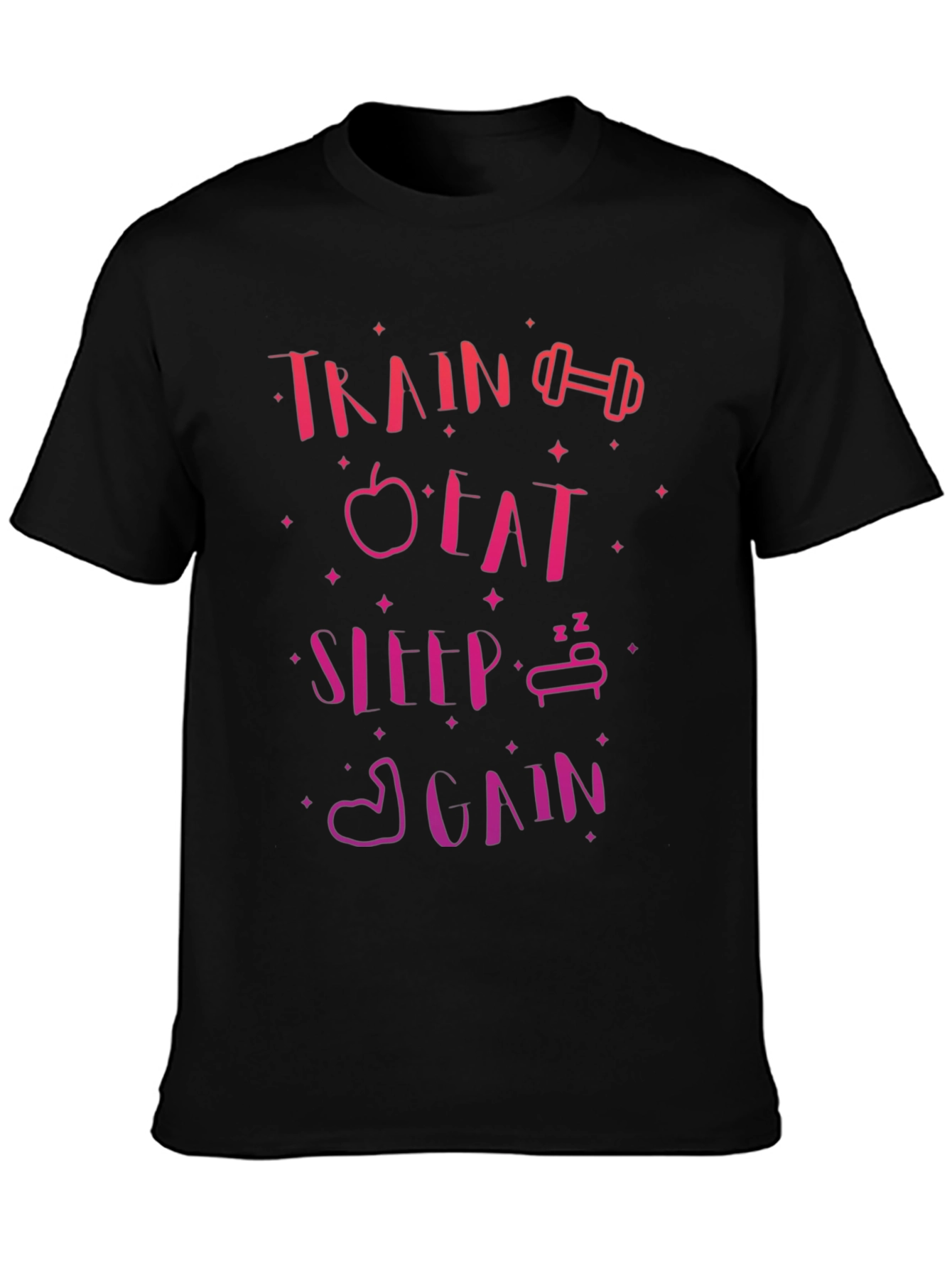 Train Eat Sleep Again Graphic Tee