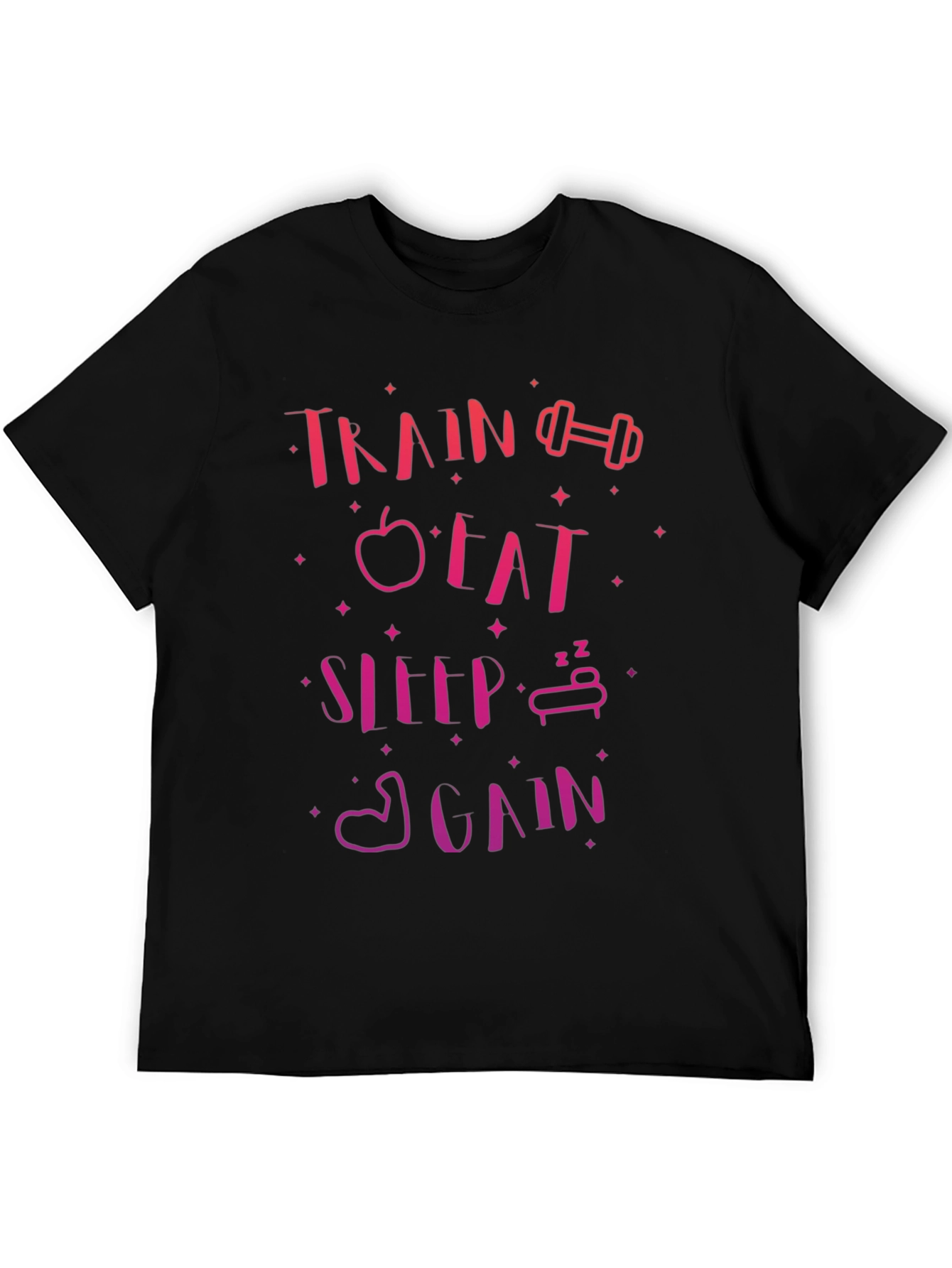 Train Eat Sleep Again Graphic Tee