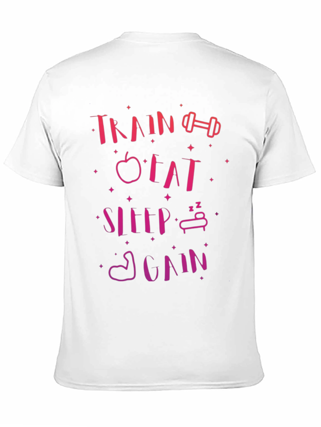 Train Eat Sleep Again Graphic Tee