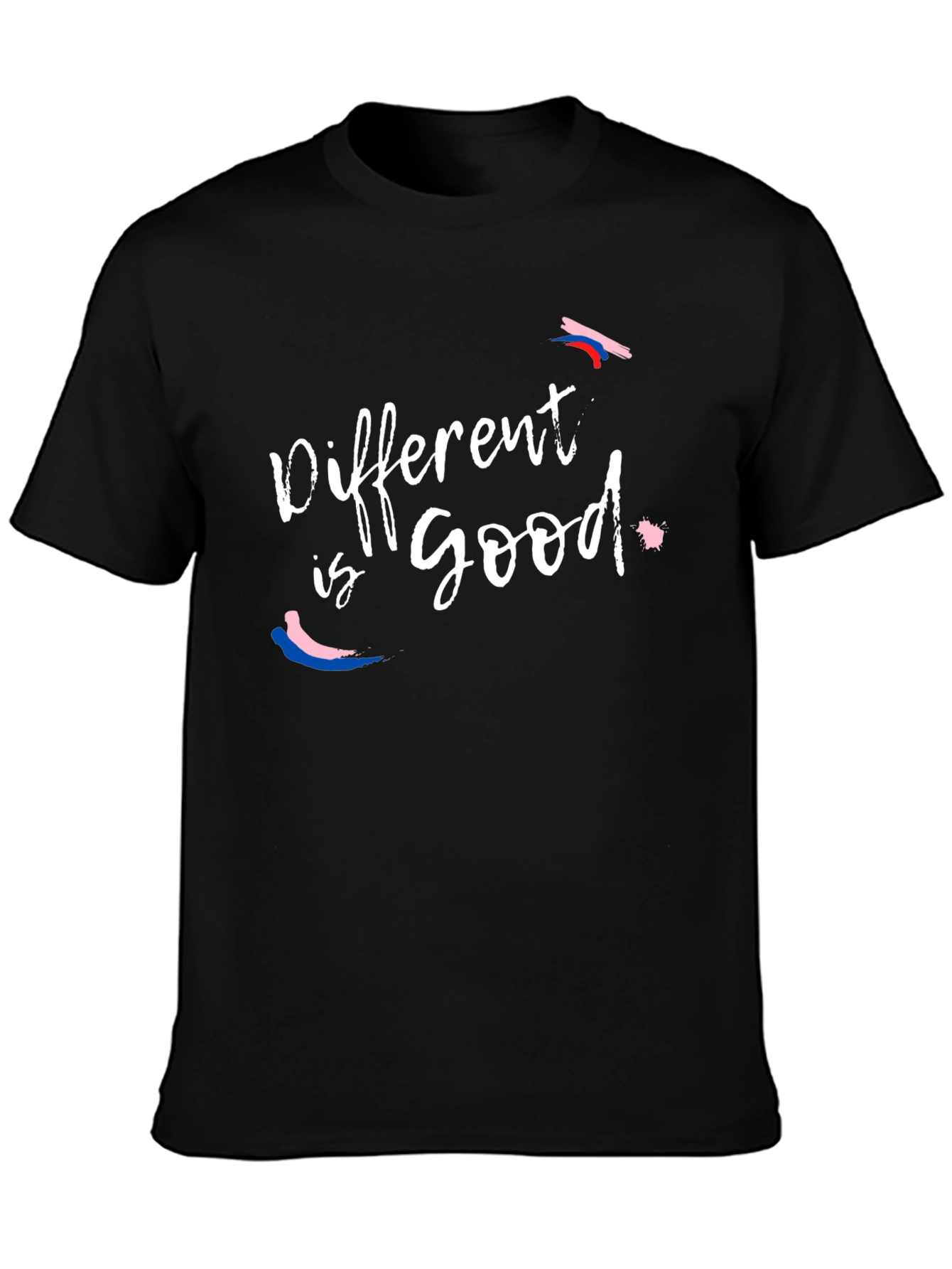 Different is Good Black Graphic Tee