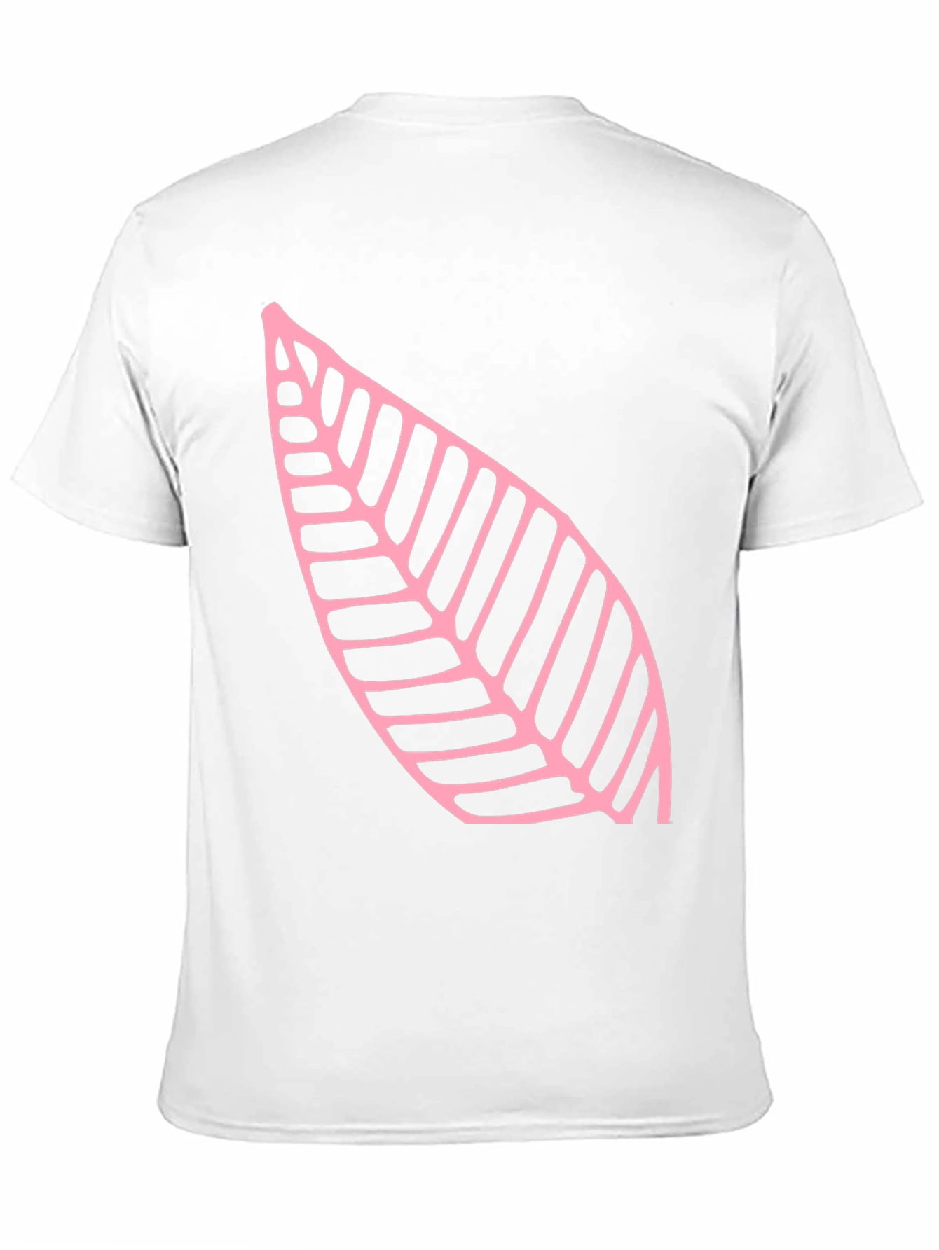 Leaf Print Black T-Shirt