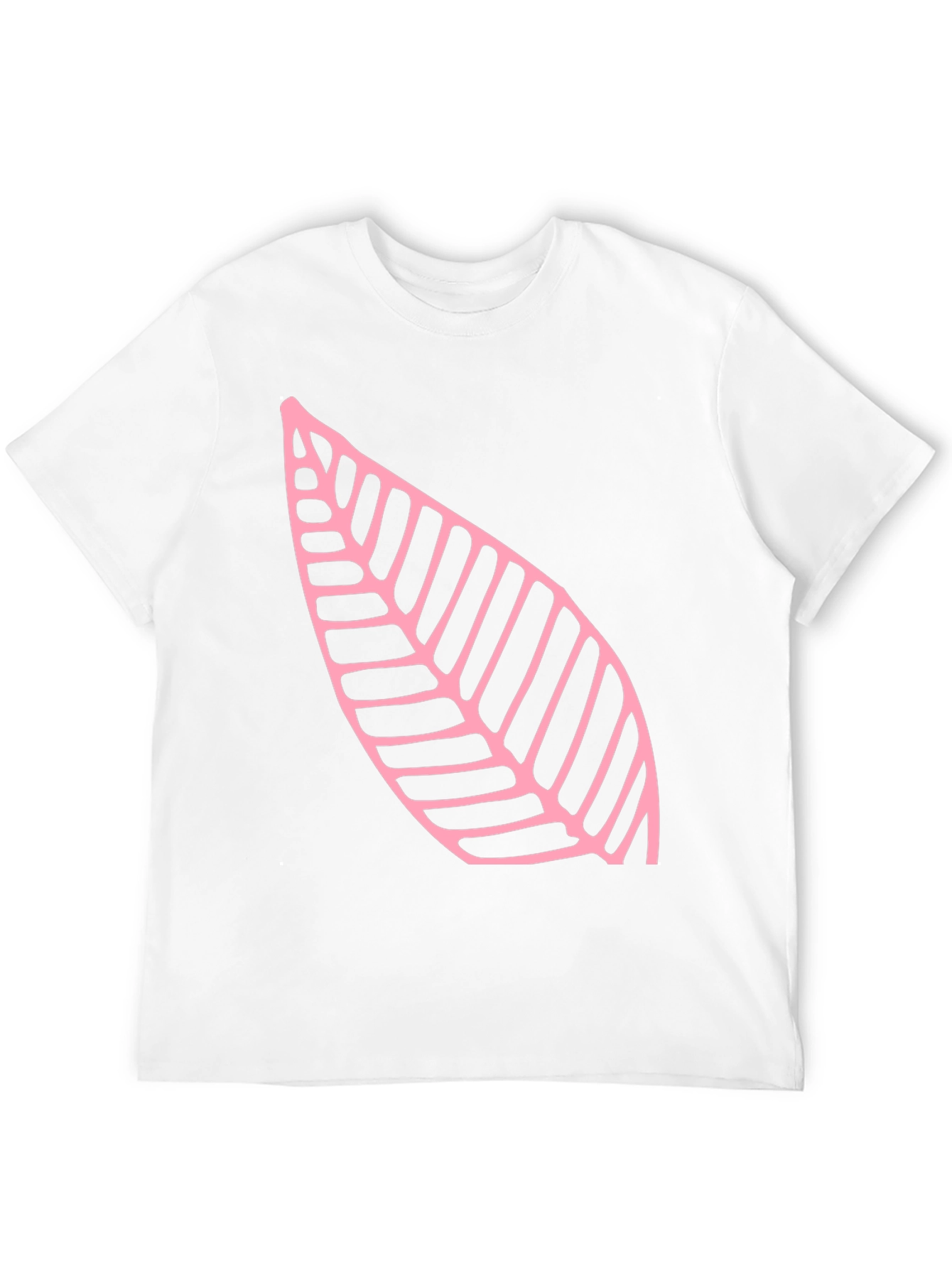 Leaf Print Black T-Shirt