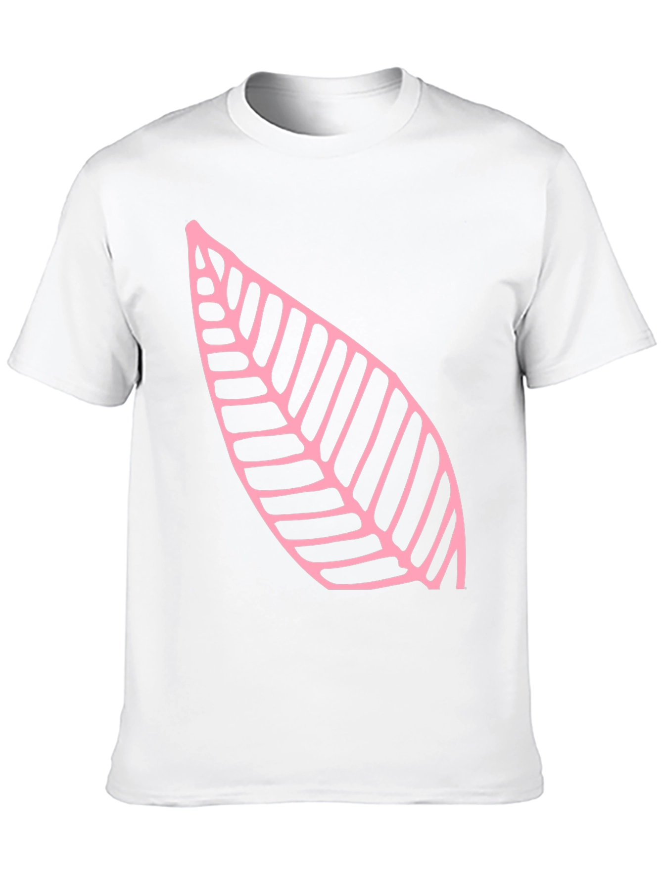 Leaf Print Black T-Shirt