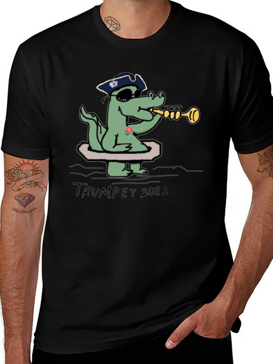 Funny Alligator Trumpet 2021 T-Shirt