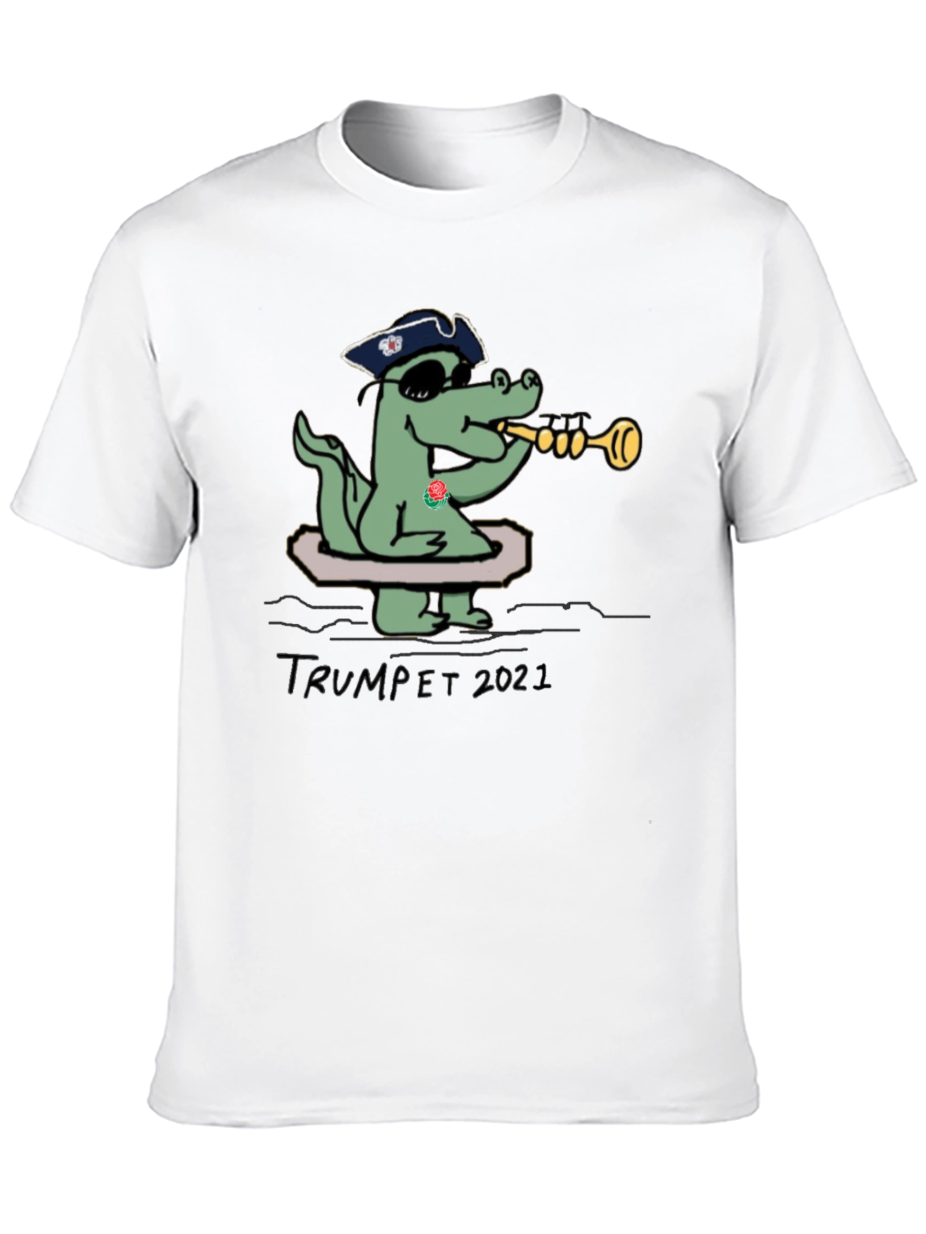 Funny Alligator Trumpet 2021 T-Shirt