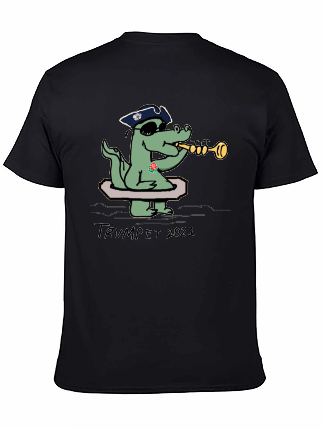 Funny Alligator Trumpet 2021 T-Shirt