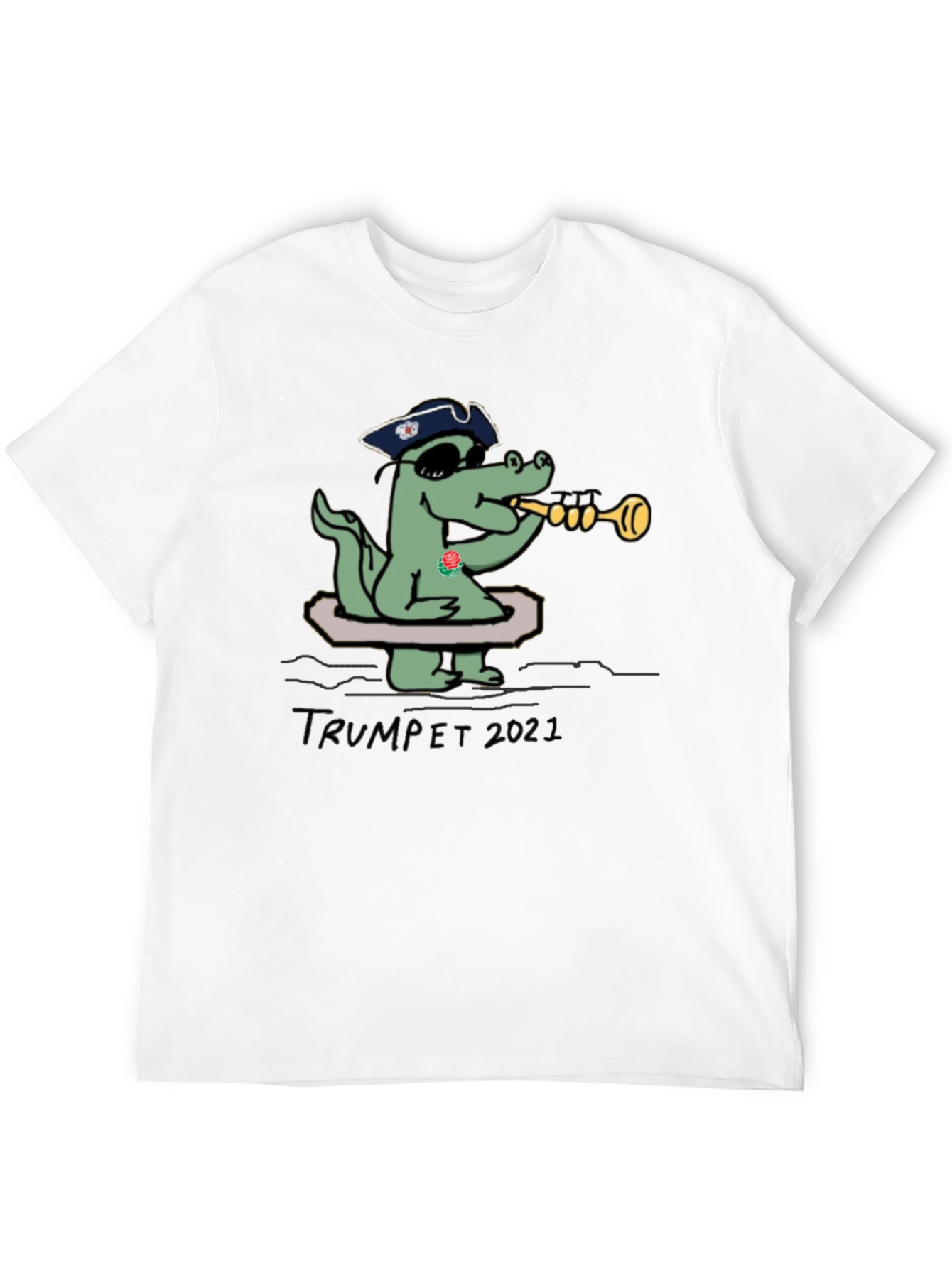 Funny Alligator Trumpet 2021 T-Shirt