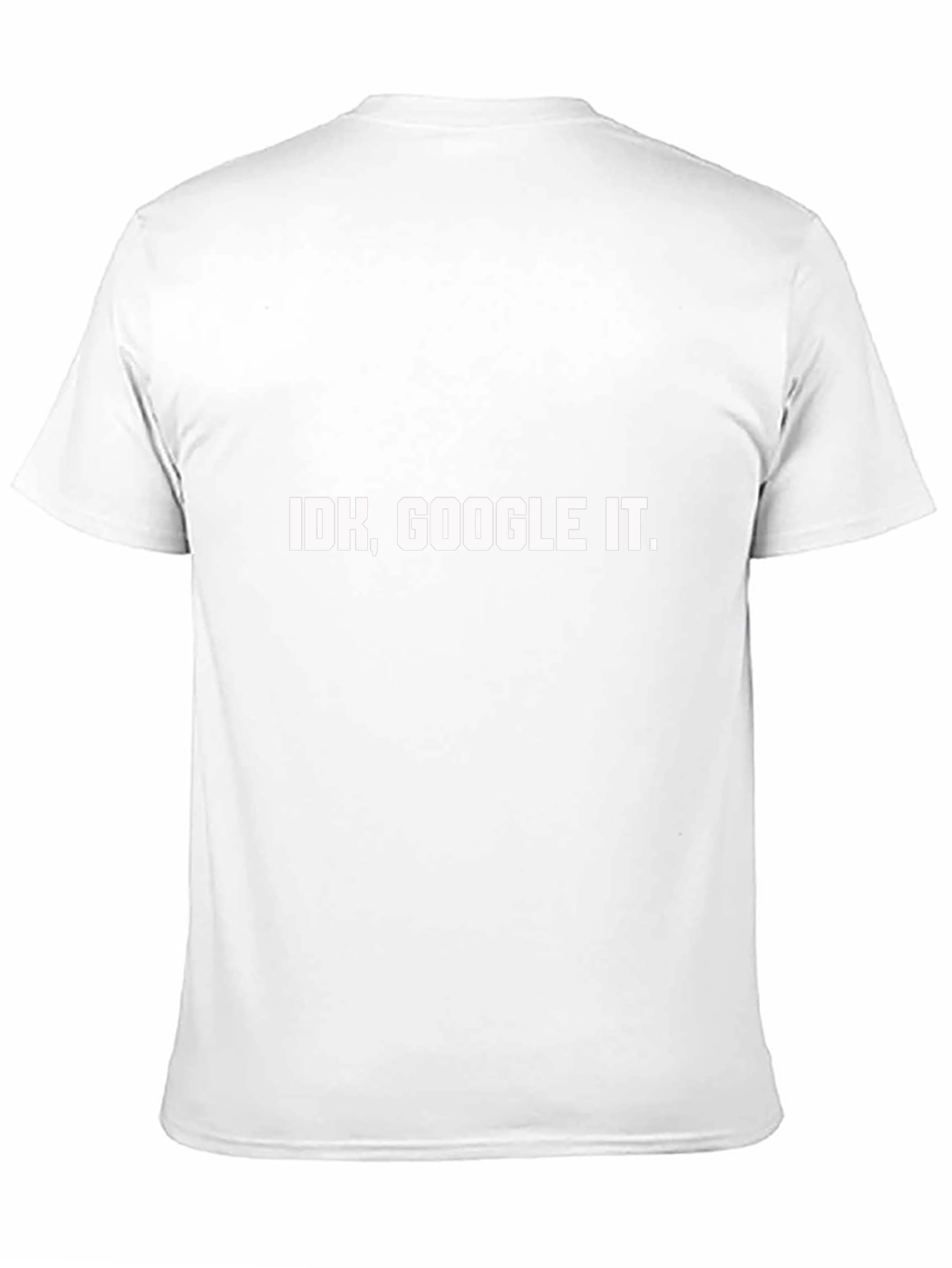 IDK Google It. Mens Black T-Shirt